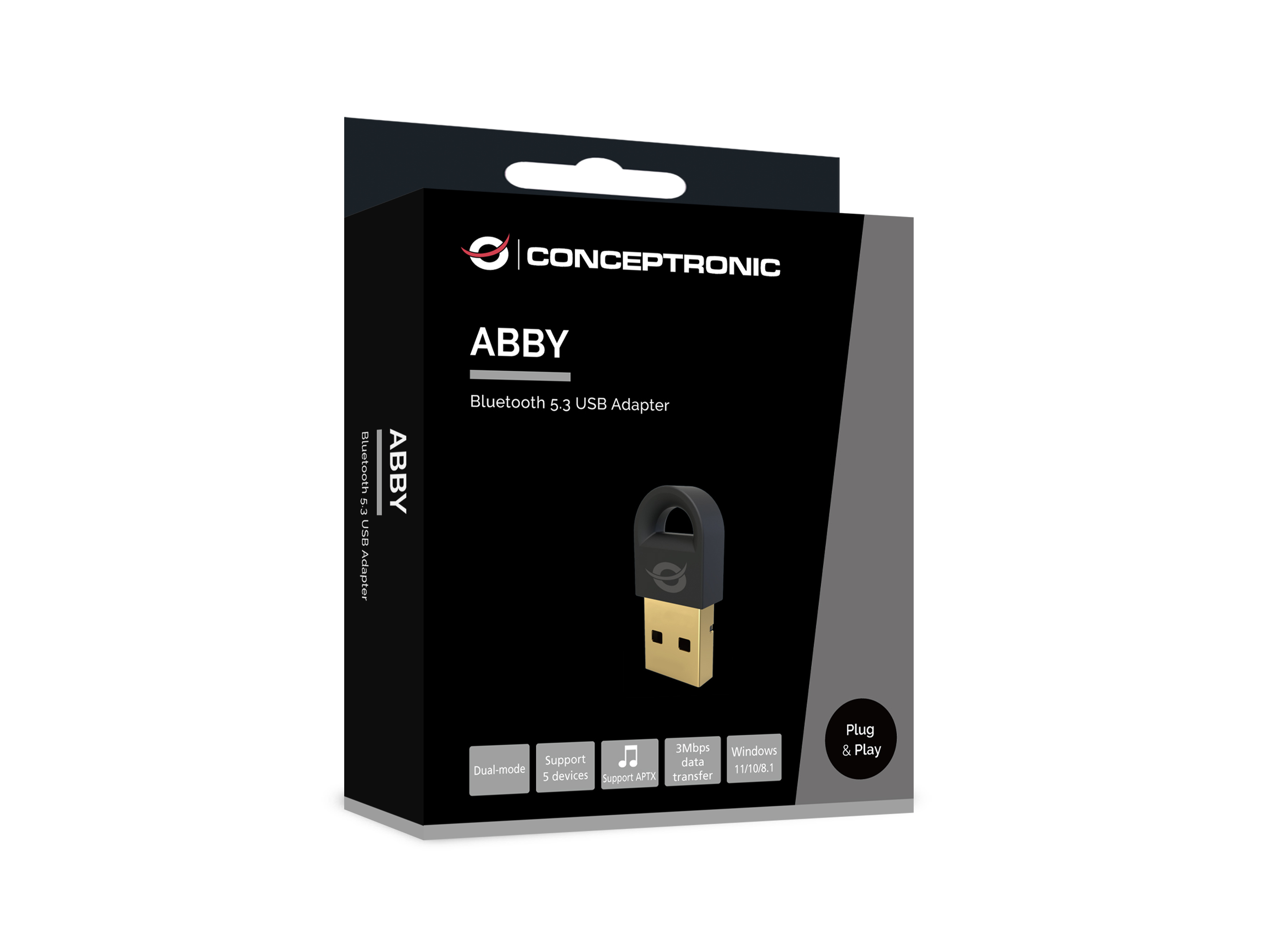 Conceptronic ABBY16B netværkskort Bluetooth 3 Mbit/s