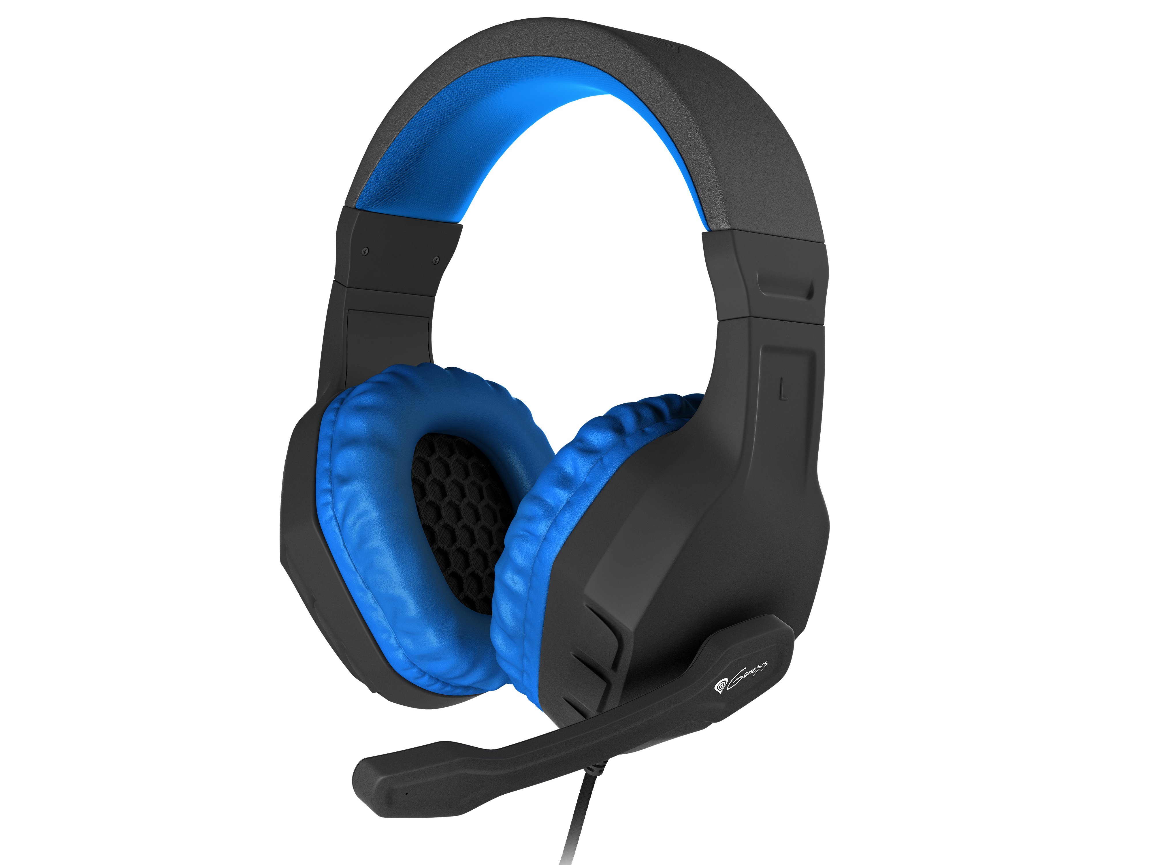GENESIS Argon 200 Headset Ledningsført Spil Sort, Blå