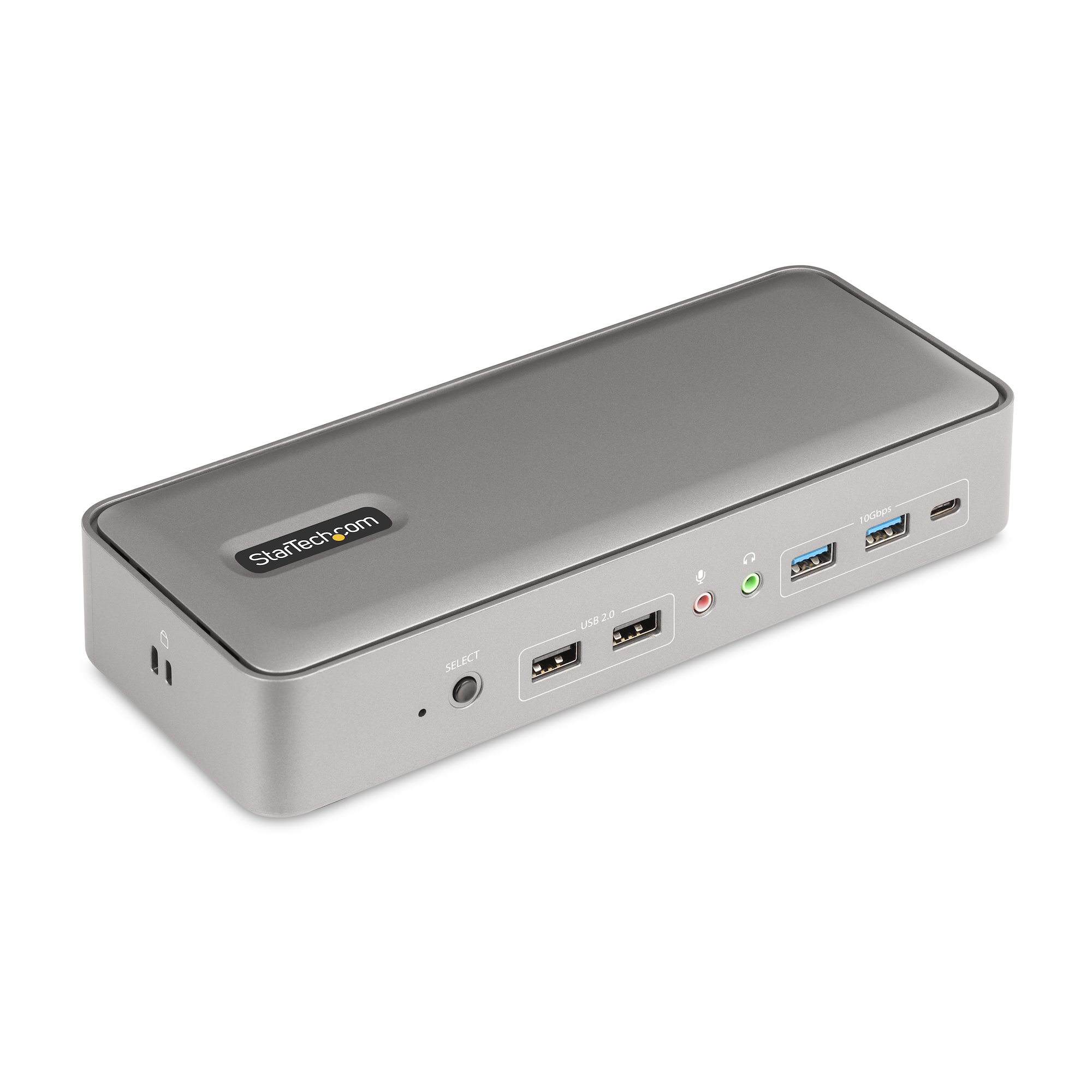 StarTech.com 129UE-USBC-KVM-DOCK KVM Switch Sølv