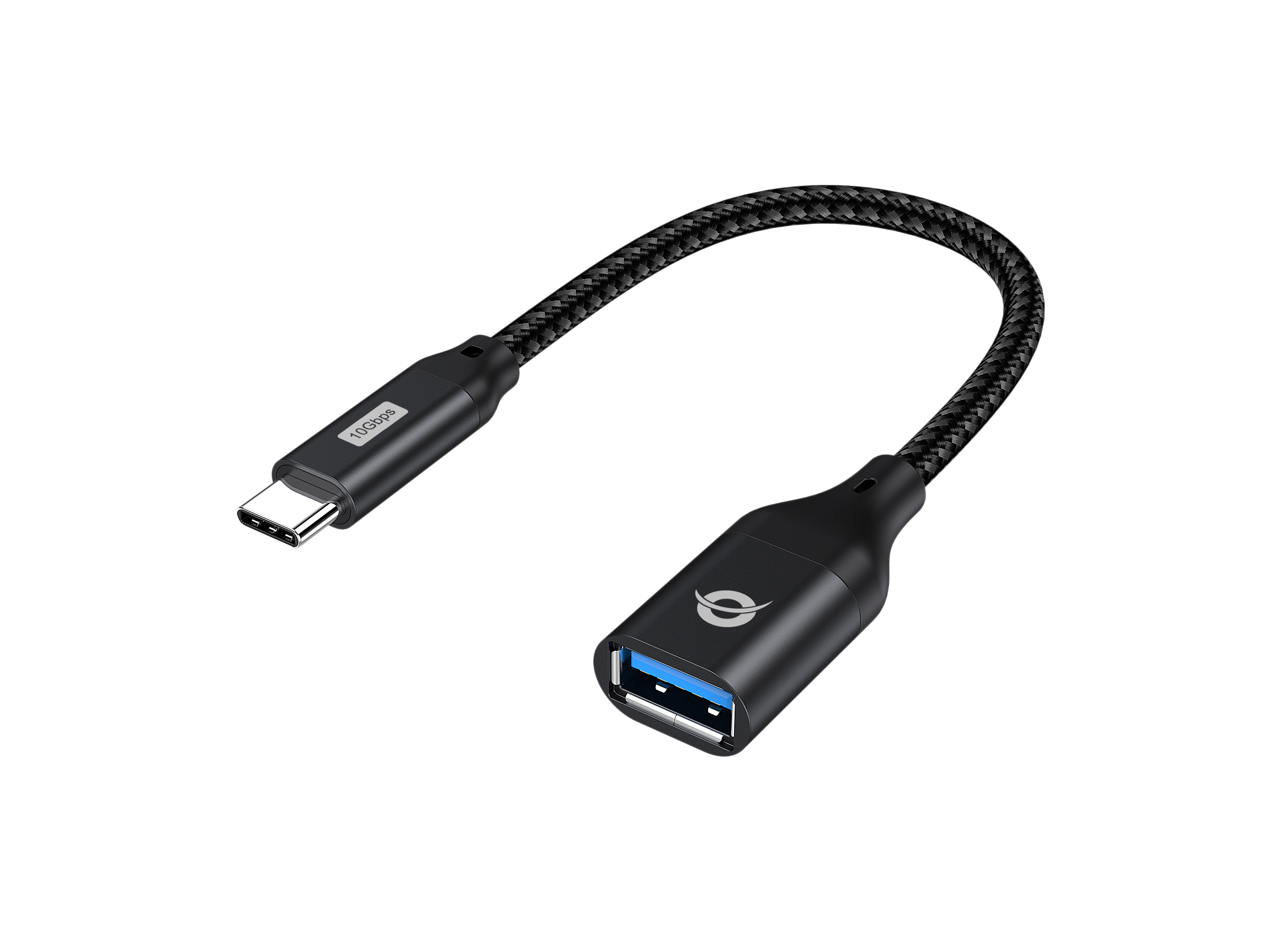 Conceptronic ABBY18B kabel kønsskifter USB-C USB-A Sort