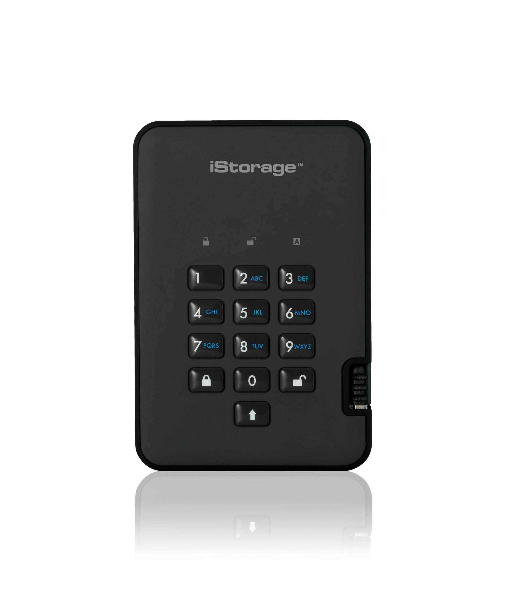 iStorage diskAshur 2 ekstern harddisk 2 TB 5400 rpm USB Type-A 3.2 Gen 1 (3.1 Gen 1) Sort