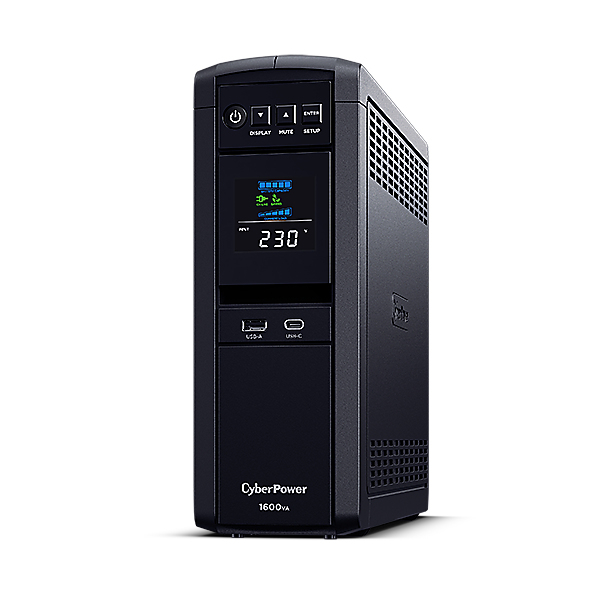 CyberPower CP1600EPFCLCD UPS-enhed Interaktivt indgangsstik 1,6 kVA 1000 W 6 AC stikkontakt(er)