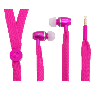 LogiLink HS0026 hovedtelefoner/headset Ledningsført I ørerne Opkald/musik Lyserød
