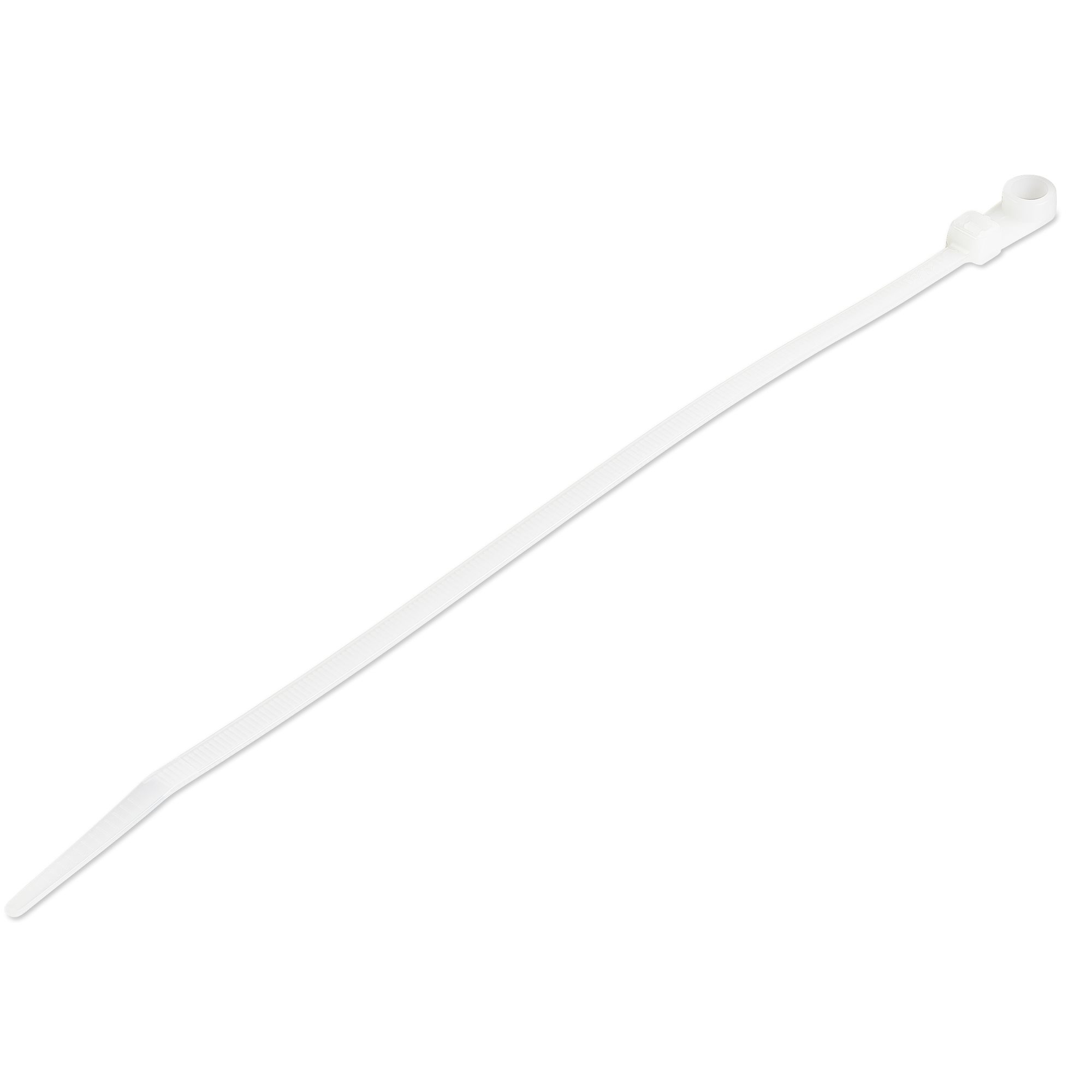 StarTech.com CBMZTS10N8 kabelsamler Udløselig kabelbinder Nylon Hvid 100 stk