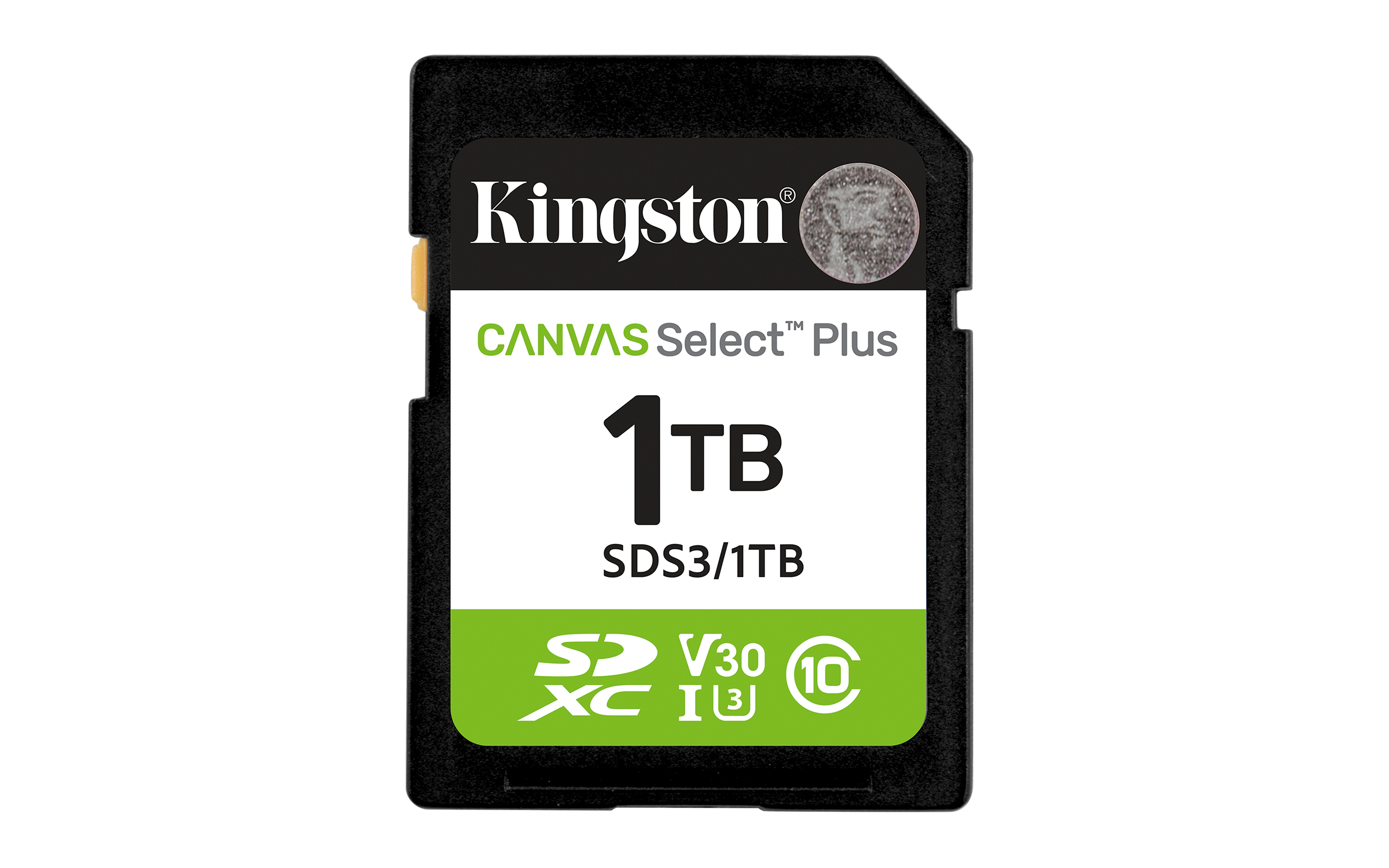 Kingston Technology 1 TB SDXC Canvas Select Plus Gen3 150 MB/s C10 UHS-I U3 V30