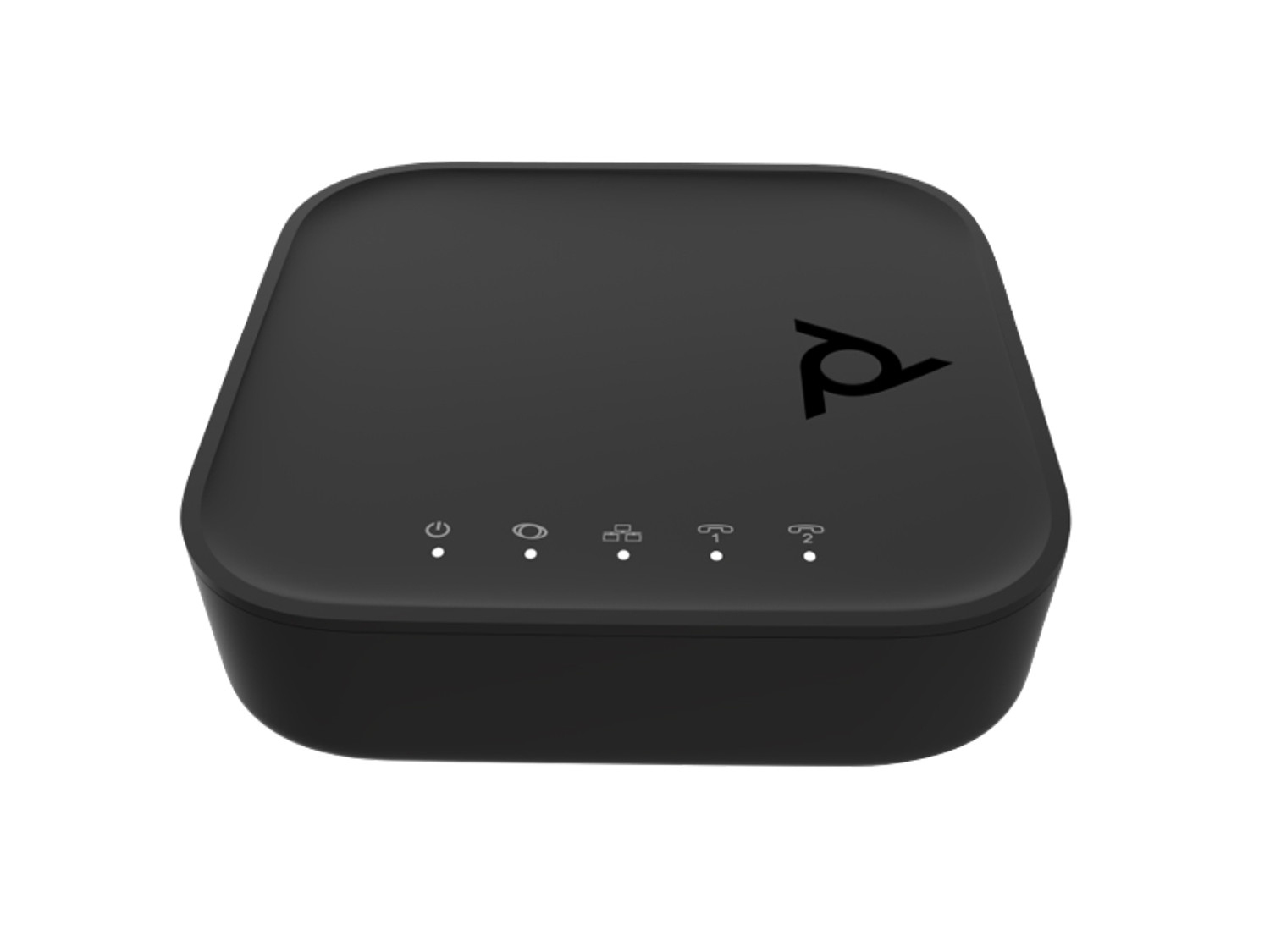 HP Poly ATA 402 2FXS Voice Port VoIP-adapter med Open SIP og strømforsyning