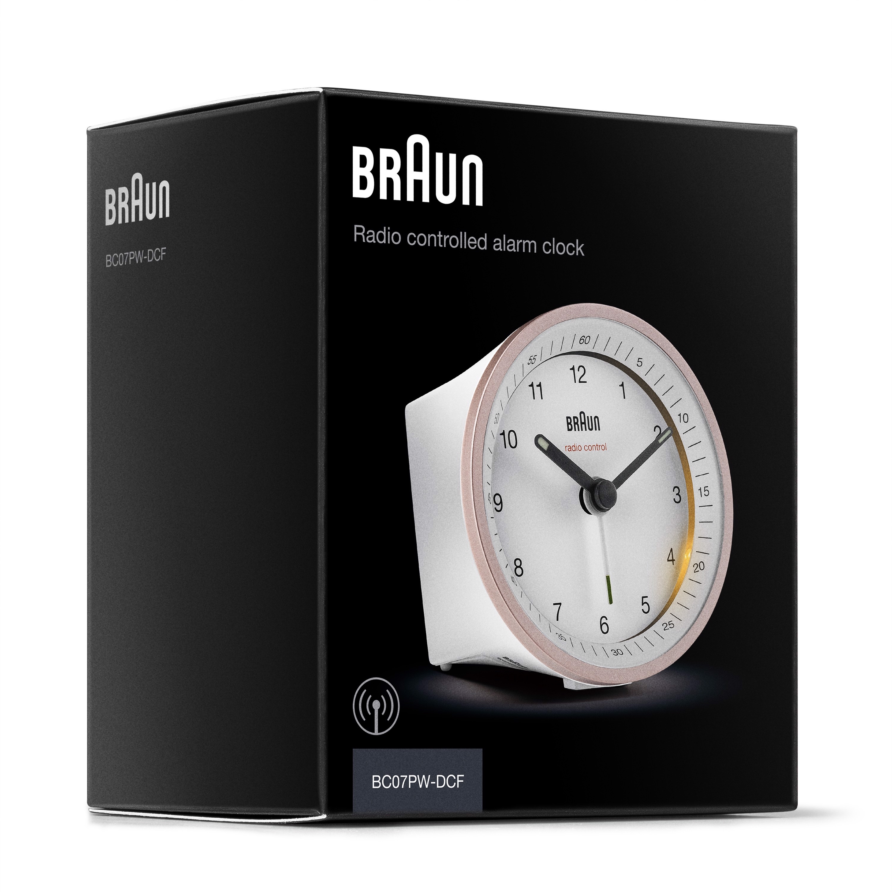 Braun BC07 Quartz alarmur Lyserød, Hvid