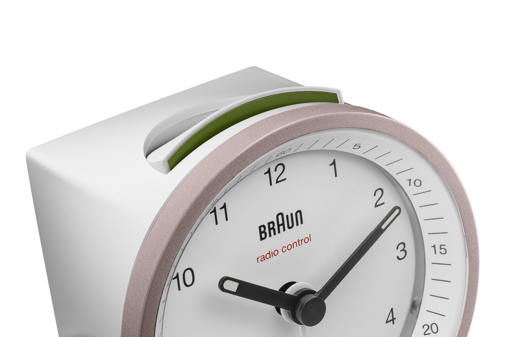Braun BC07 Quartz alarmur Lyserød, Hvid