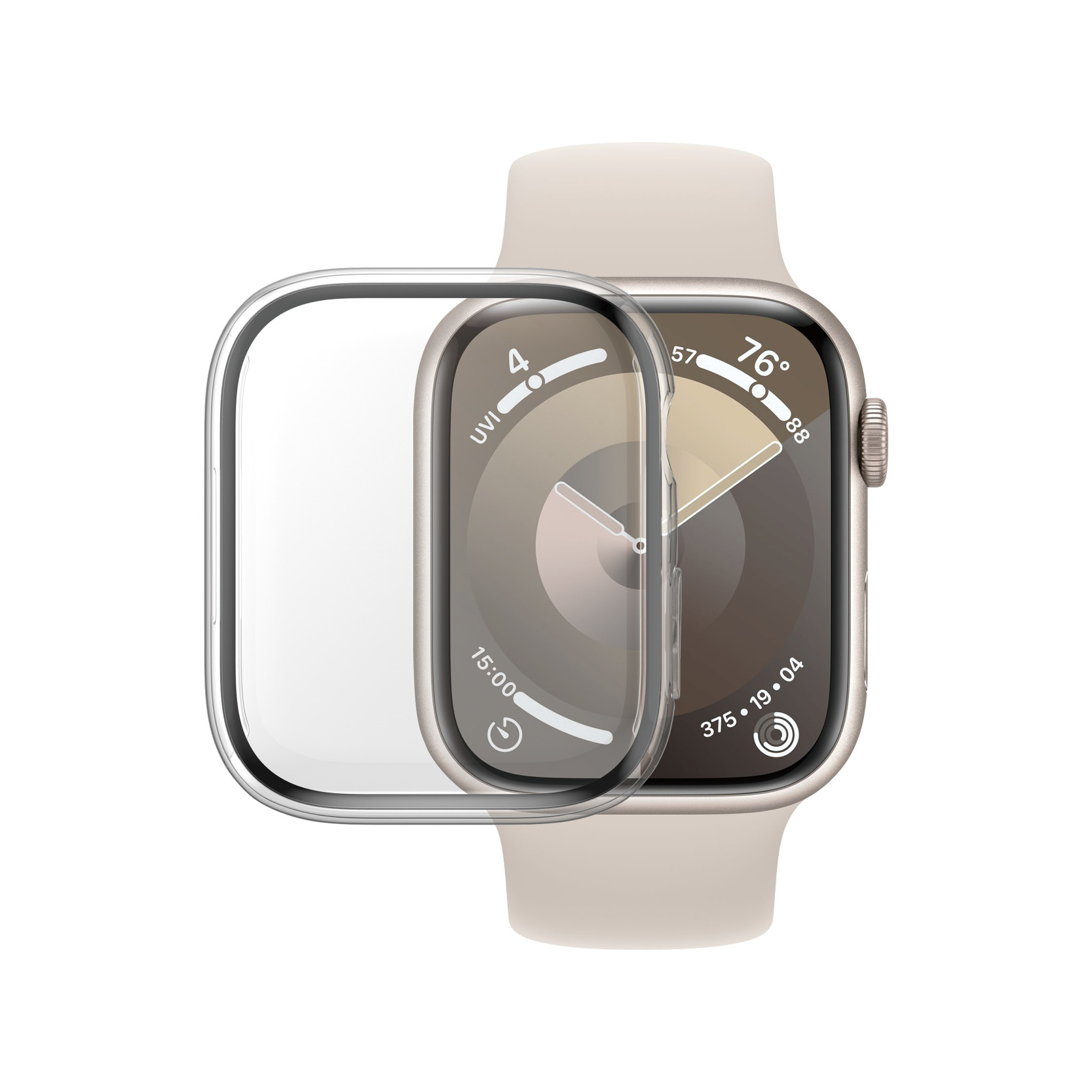 PanzerGlass ® Full Body Transparent m. D3O® Apple Watch Series 9 | 45mm