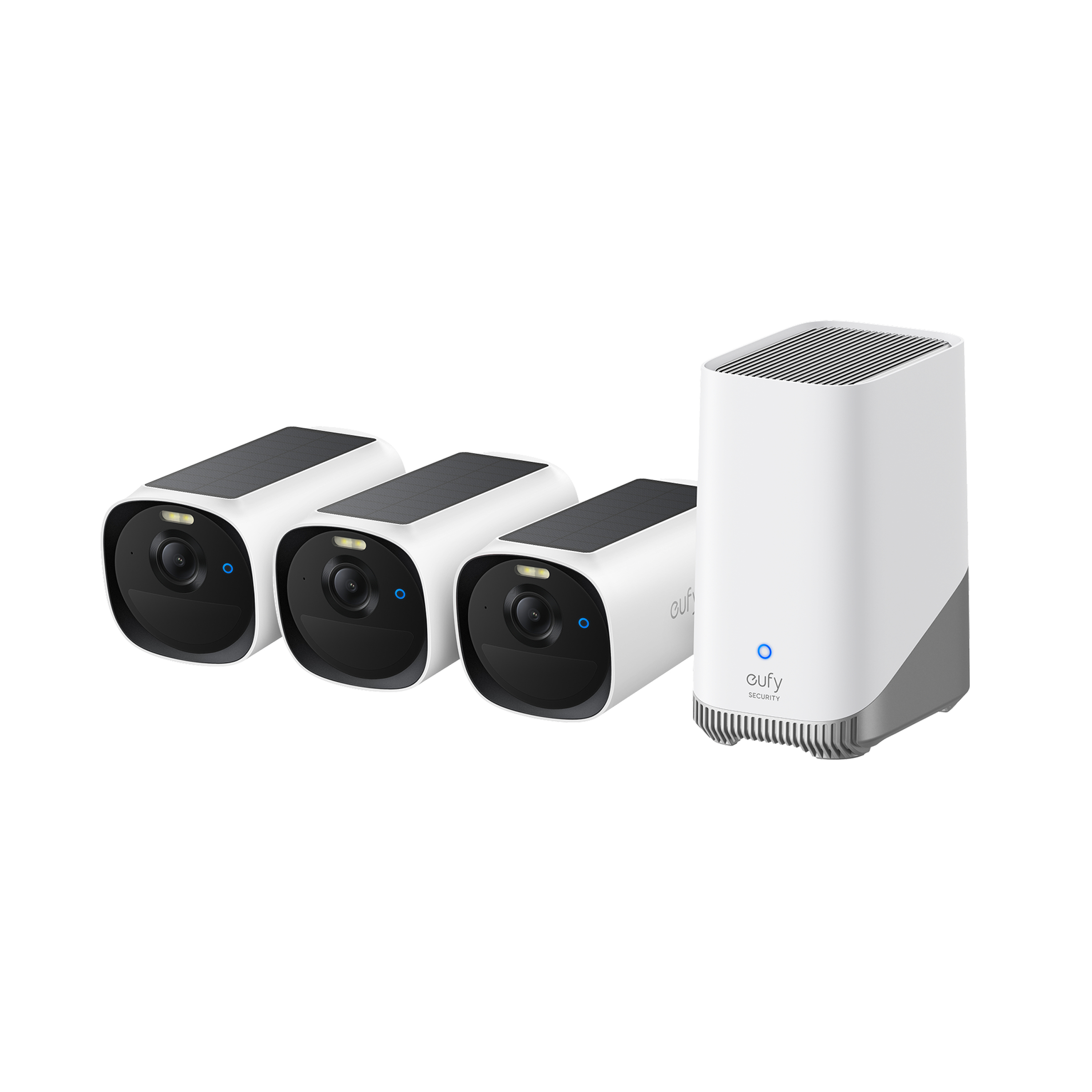 Eufy eufyCam E40 3-Cam Kit + HomeBase S380 Kugle (form) IP-sikkerhedskamera Indendørs & udendørs 2688 x 1520 pixel Væg