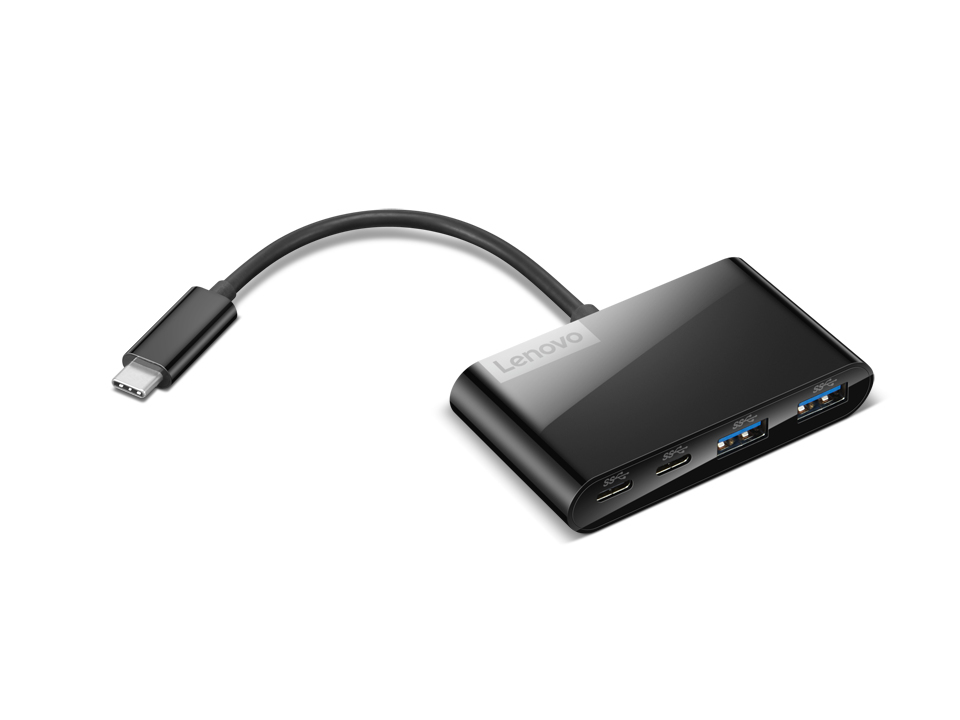 Lenovo GX91L84354 interface hub USB 3.2 Gen 1 (3.1 Gen 1) Type-C 625 Mbit/s Sort