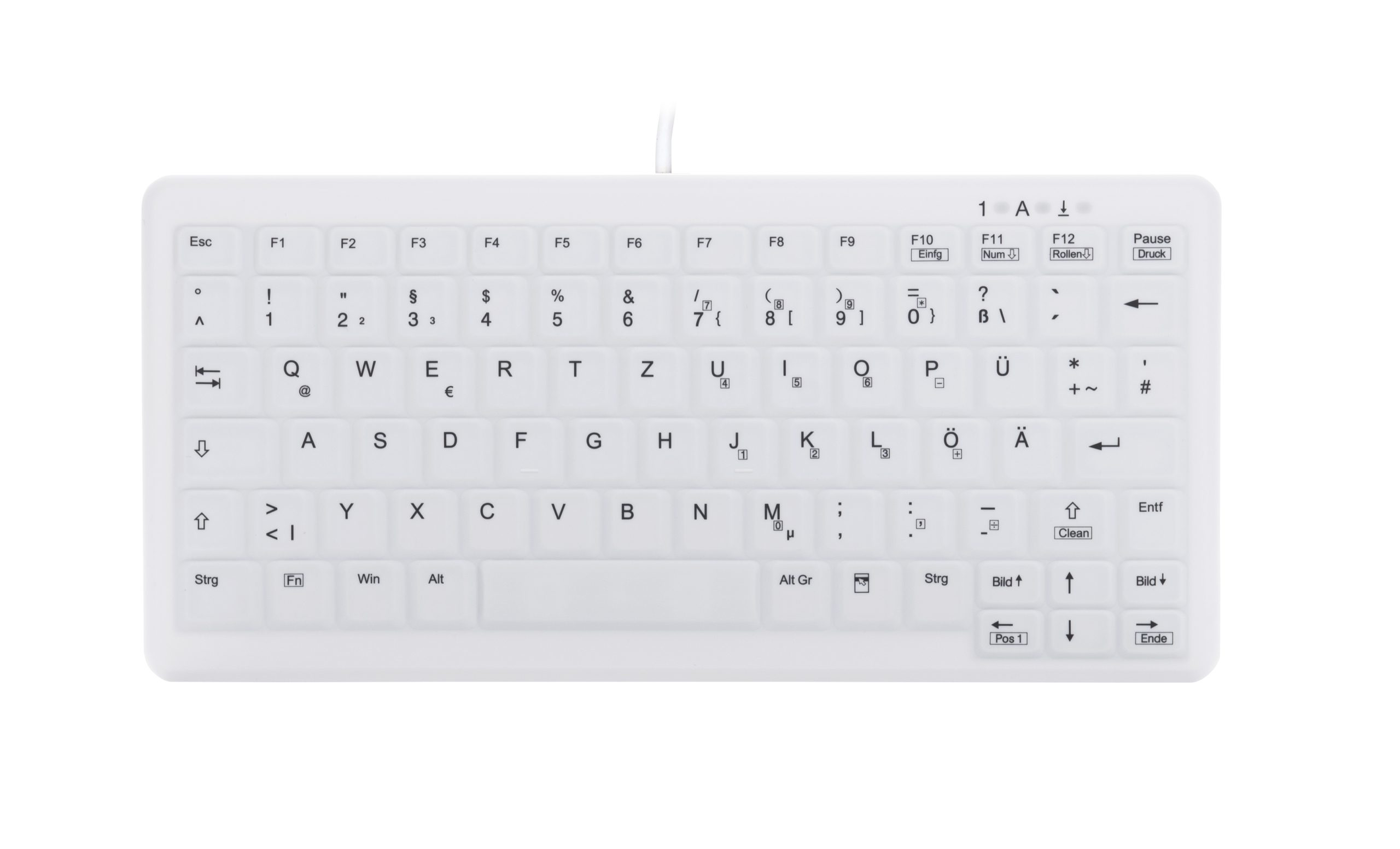 CHERRY AK-C4110 tastatur Medicinsk USB QWERTZ Tysk Hvid