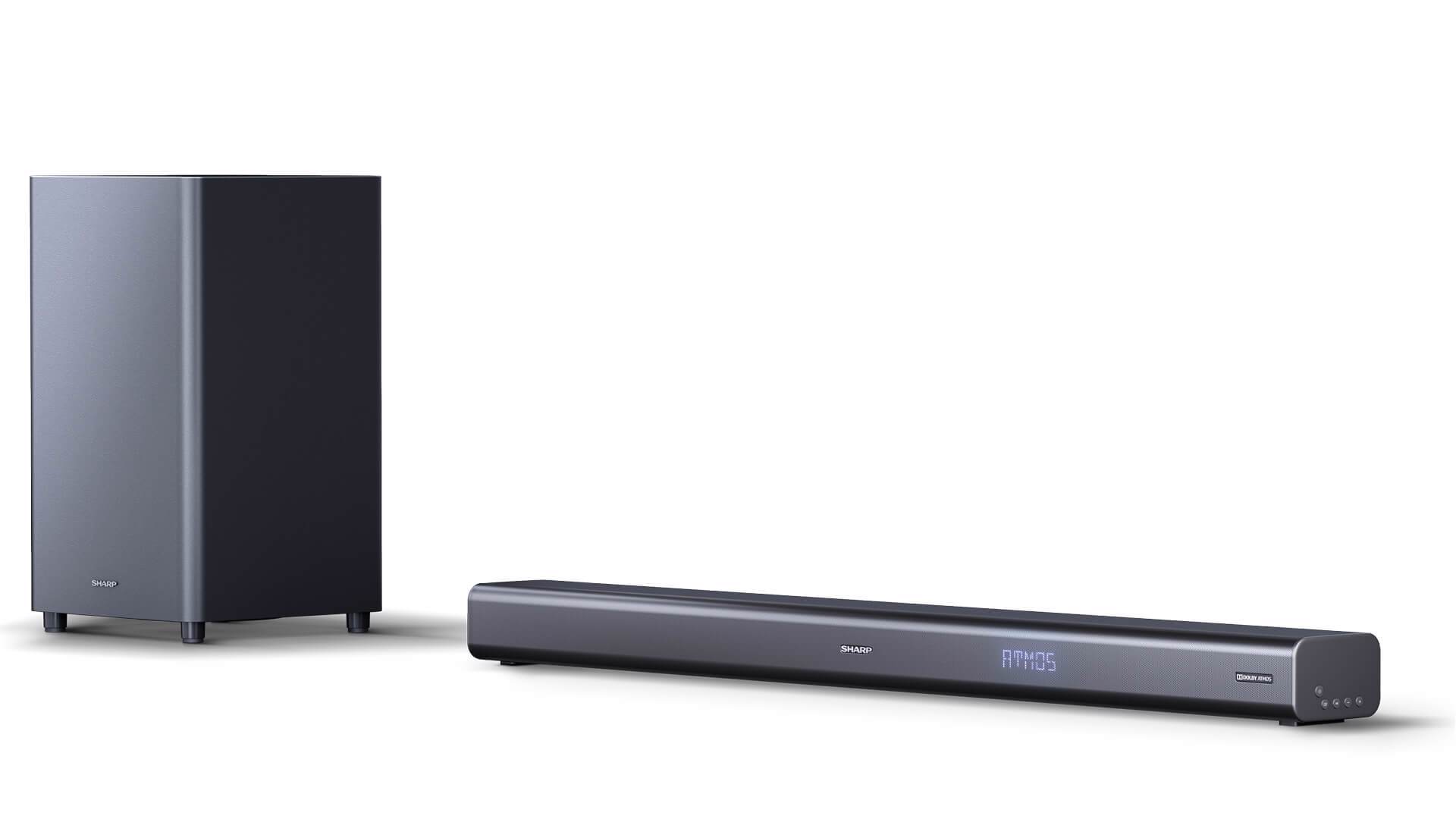 Sharp HT-SBW460 SoundBar højttaler Metallic 3.1 kanaler 440 W