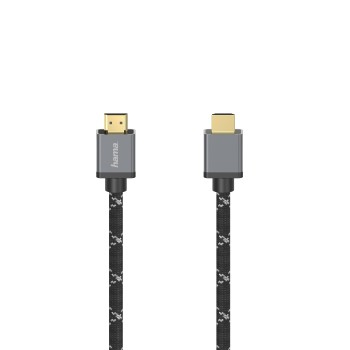 Hama 00205239 HDMI-kabel 2 m HDMI Type A (Standard) Sort, Grå