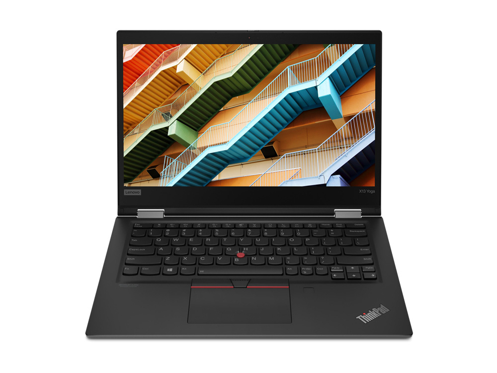Lenovo ThinkPad X13 Yoga Gen 1 Intel® Core™ i5 i5-10210U Hybrid (2-i-1) 33,8 cm (13.3") Berøringsskærm Fuld HD 8 GB DDR4-SDRAM 256 GB SSD Wi-Fi 6 (802.11ax) Windows 10 Pro Sort