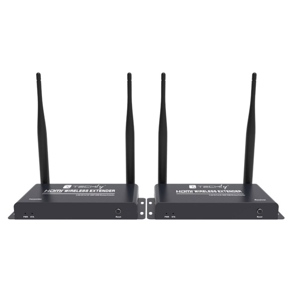 Techly IDATA HDMI-WL212 AV forlænger AV sender & modtager Sort