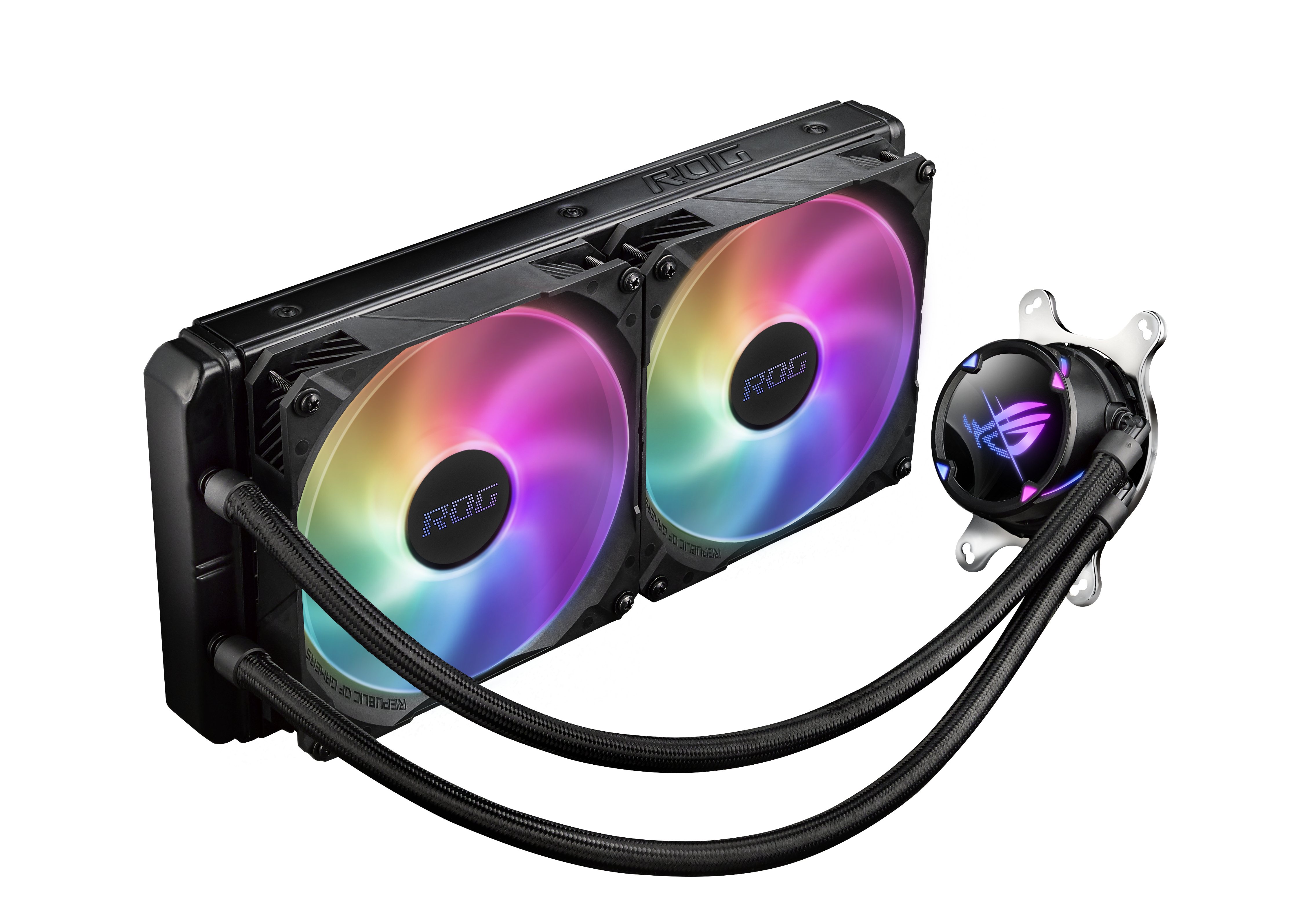 ASUS ROG STRIX LC II 280 ARGB Processor Alt-i-en væskekøler 14 cm Sort 1 stk