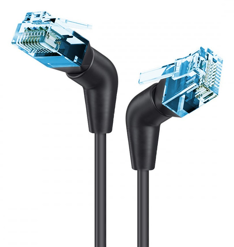 Techly ICOC UF6A-TPE36-030B netværkskabel Sort 3 m Cat6a U/FTP (STP)