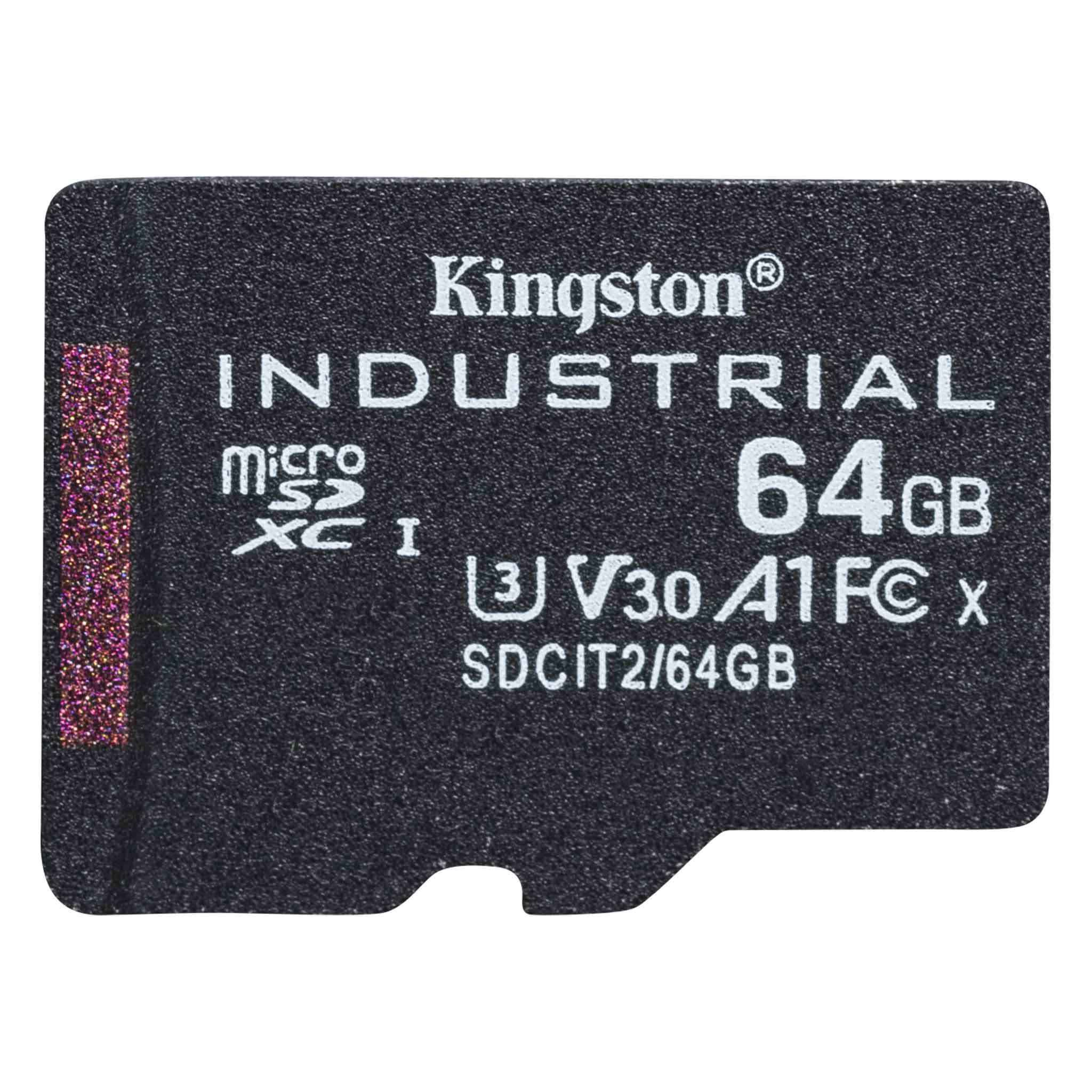 Kingston Technology Industrial 64 GB MicroSDXC UHS-I Klasse 10