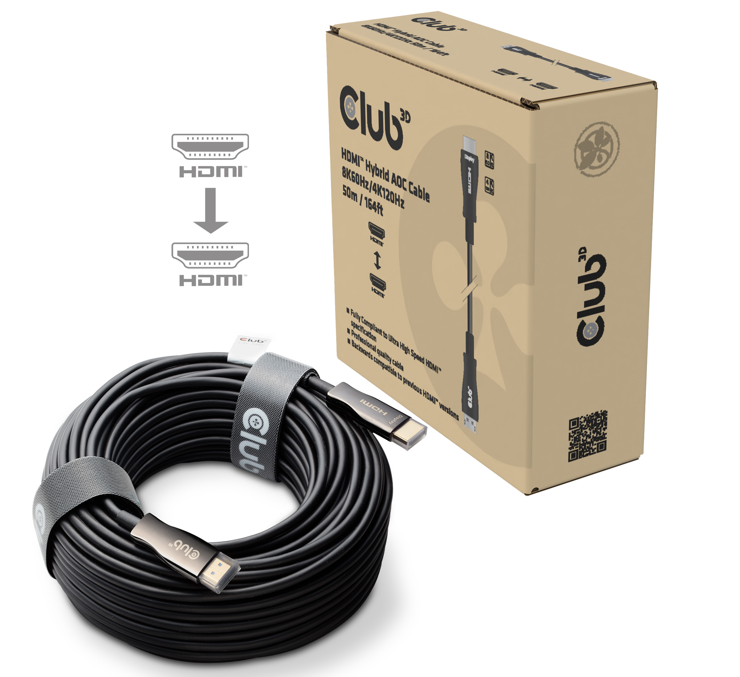 CLUB3D CAC-1393 HDMI-kabel 50 m HDMI Type A (Standard)