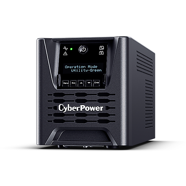 CyberPower LCD PR750ELCD3C UPS-enhed Interaktivt indgangsstik 0,75 kVA 750 W 8 AC stikkontakt(er)