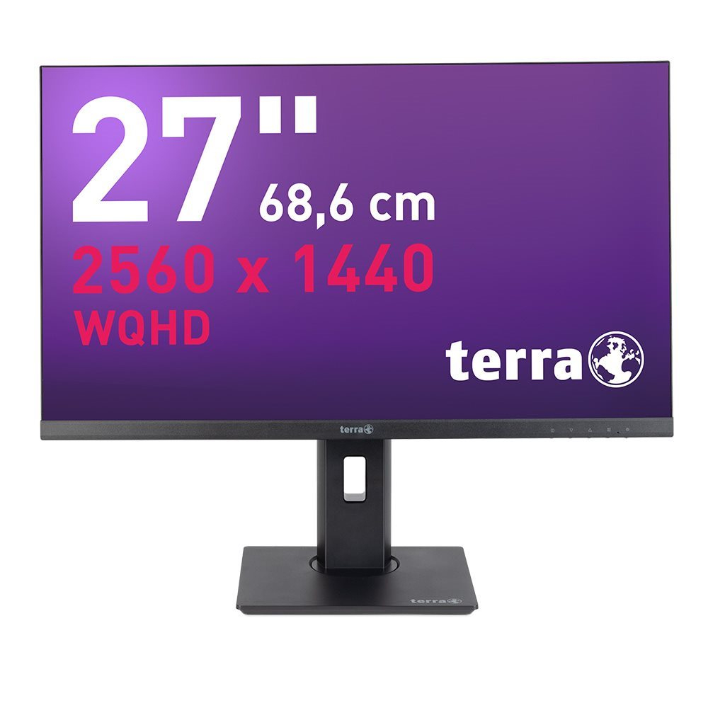TERRA 3030268 computerskærm 68,6 cm (27") 2560 x 1440 pixel Wide Quad HD LED Sort