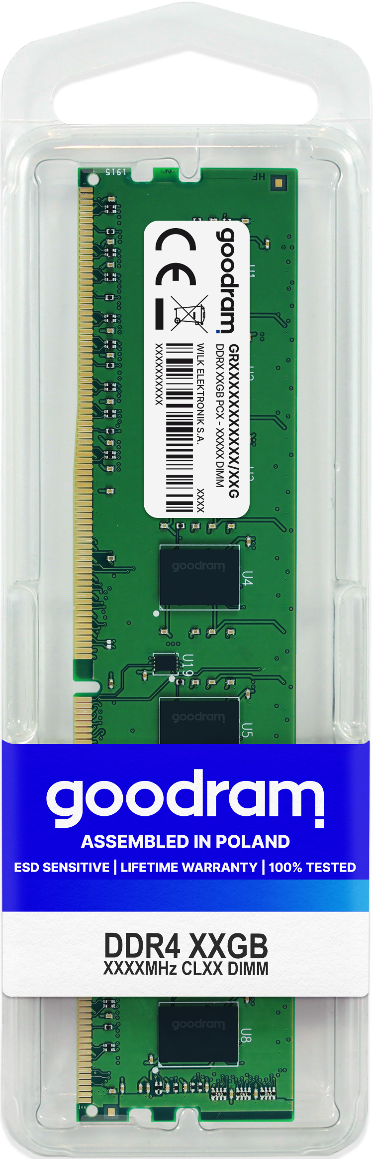 Goodram GR3200D464L22S/16G hukommelsesmodul 16 GB 1 x 16 GB DDR4 288-pin DIMM