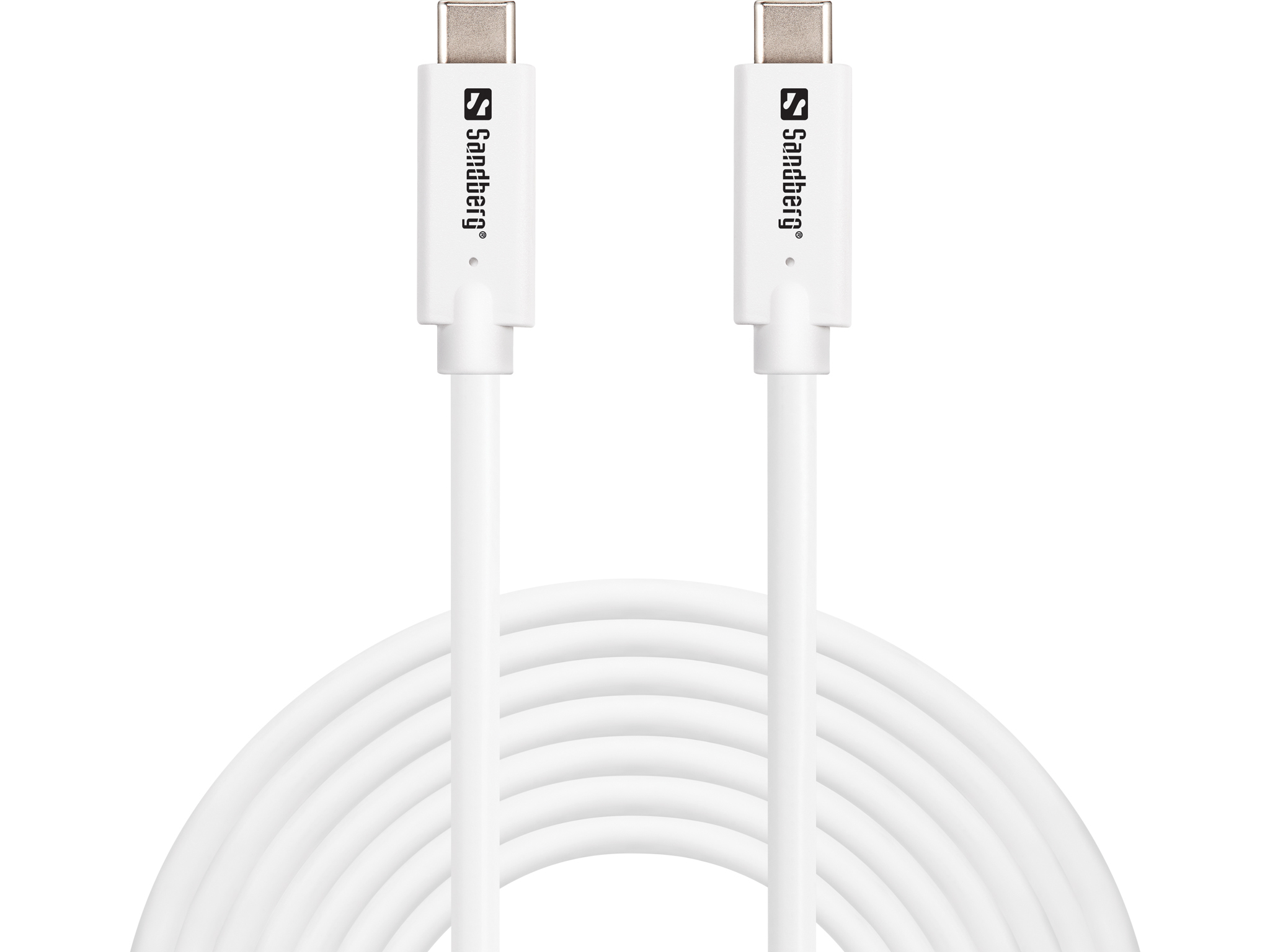 Sandberg 136-76 USB-kabel USB 3.2 Gen 2 (3.1 Gen 2) 5 m USB C Hvid