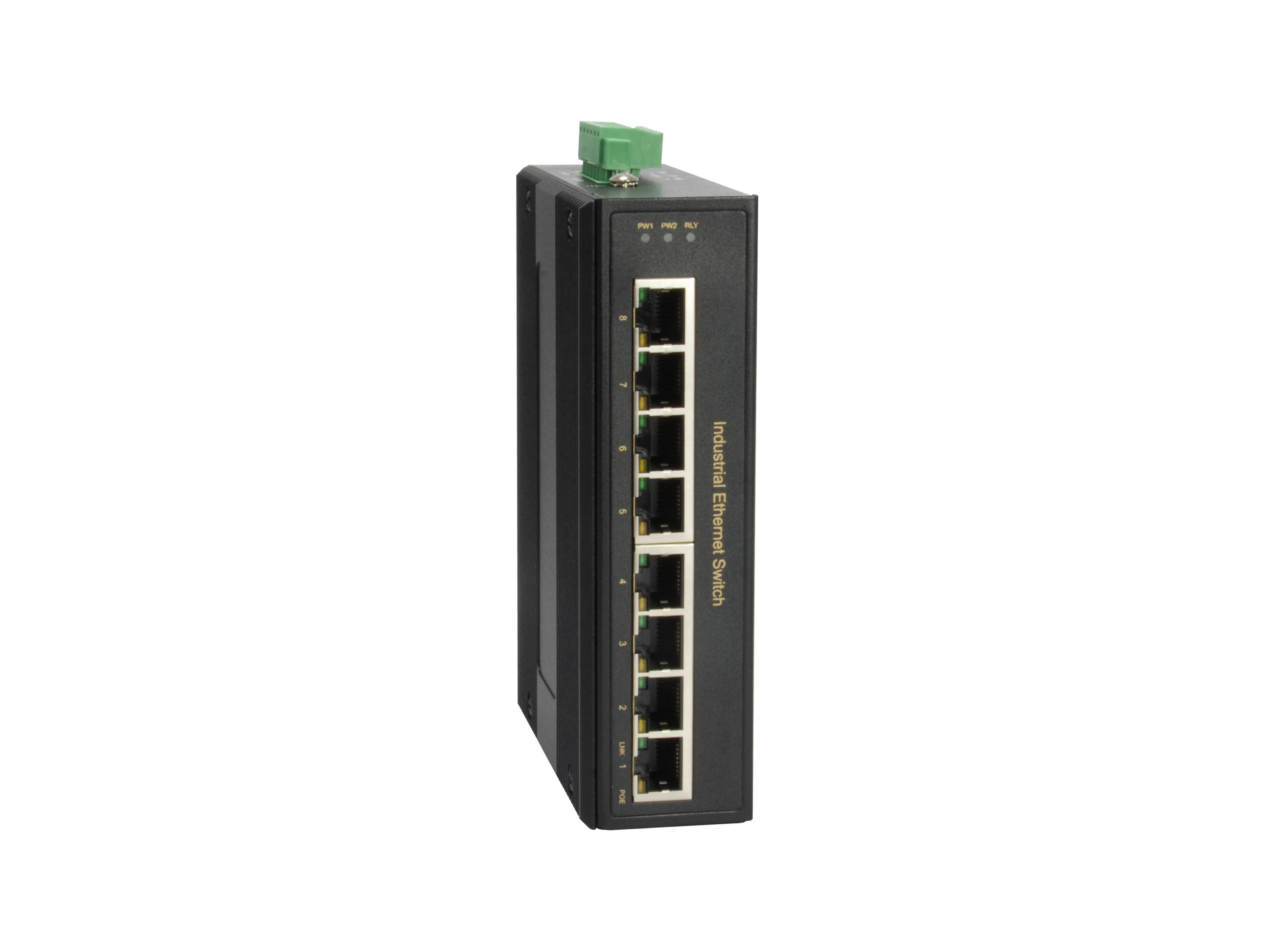LevelOne IGP-0801 netværksswitch Ikke administreret Gigabit Ethernet (10/100/1000) Strøm over Ethernet (PoE) Sort