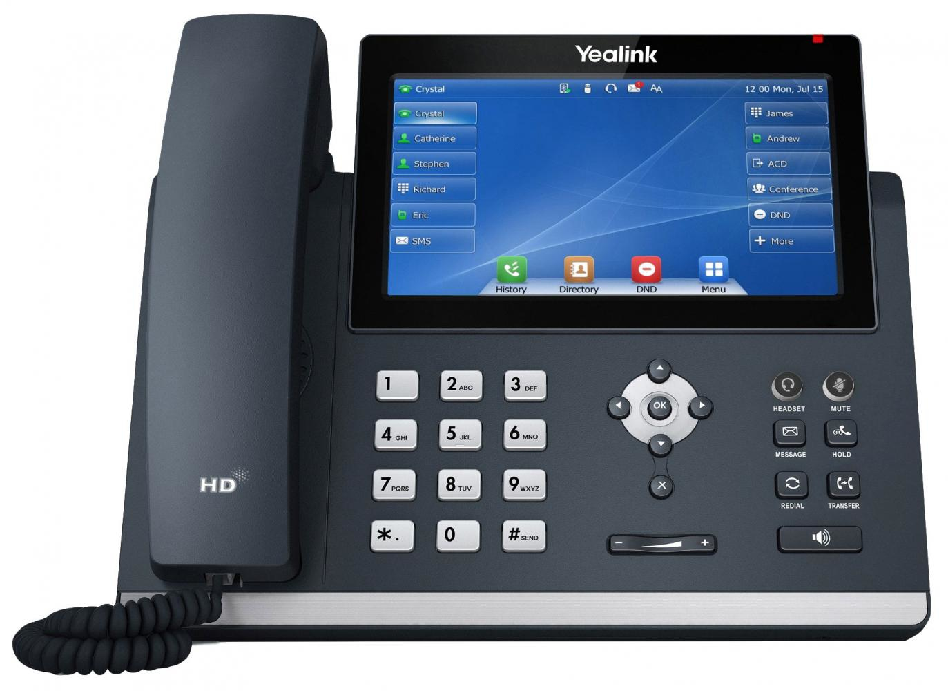 Yealink SIP-T48U IP-telefon Grå LED Wi-Fi