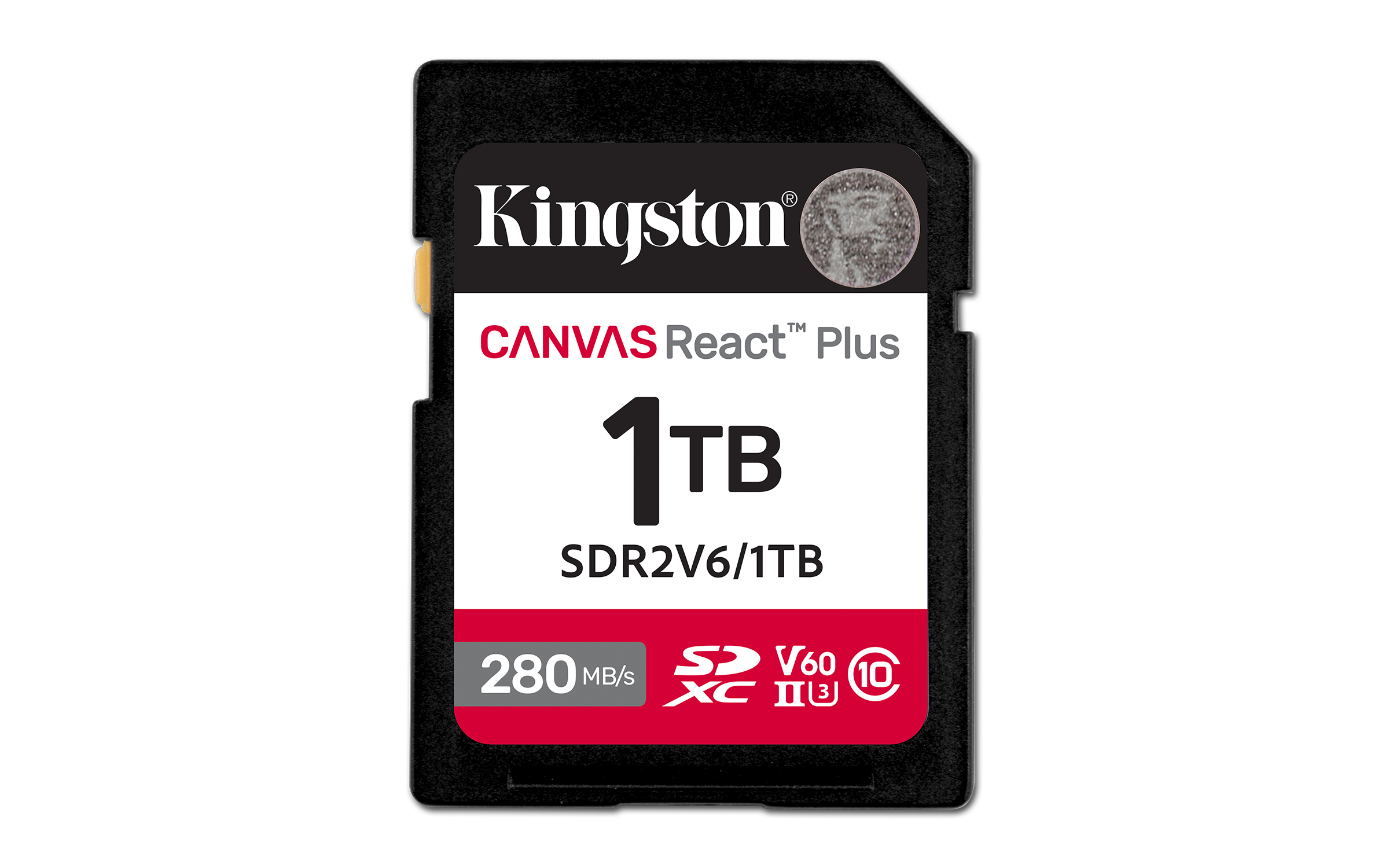 Kingston Technology 1 TB Canvas React Plus SDXC UHS-II 280R/150W U3 V60 til fuld HD/4K