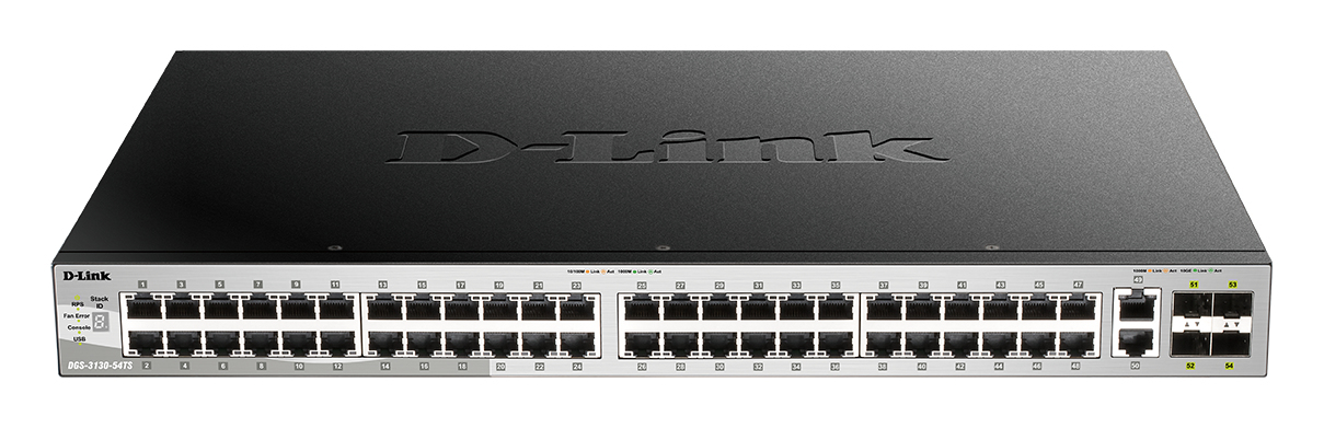 D-Link DGS-3130-54TS/E netværksswitch Administreret L3 Gigabit Ethernet (10/100/1000) Grå