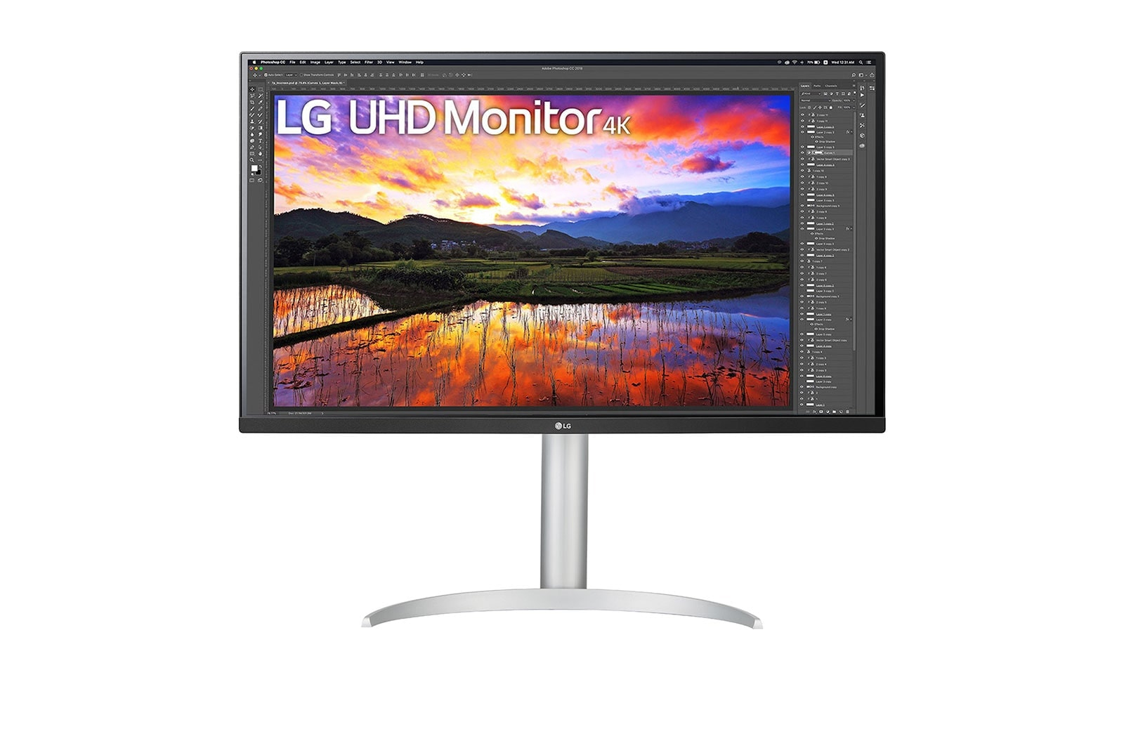 LG 32UP55NP-W computerskærm 80 cm (31.5") 3840 x 2160 pixel 4K Ultra HD Hvid