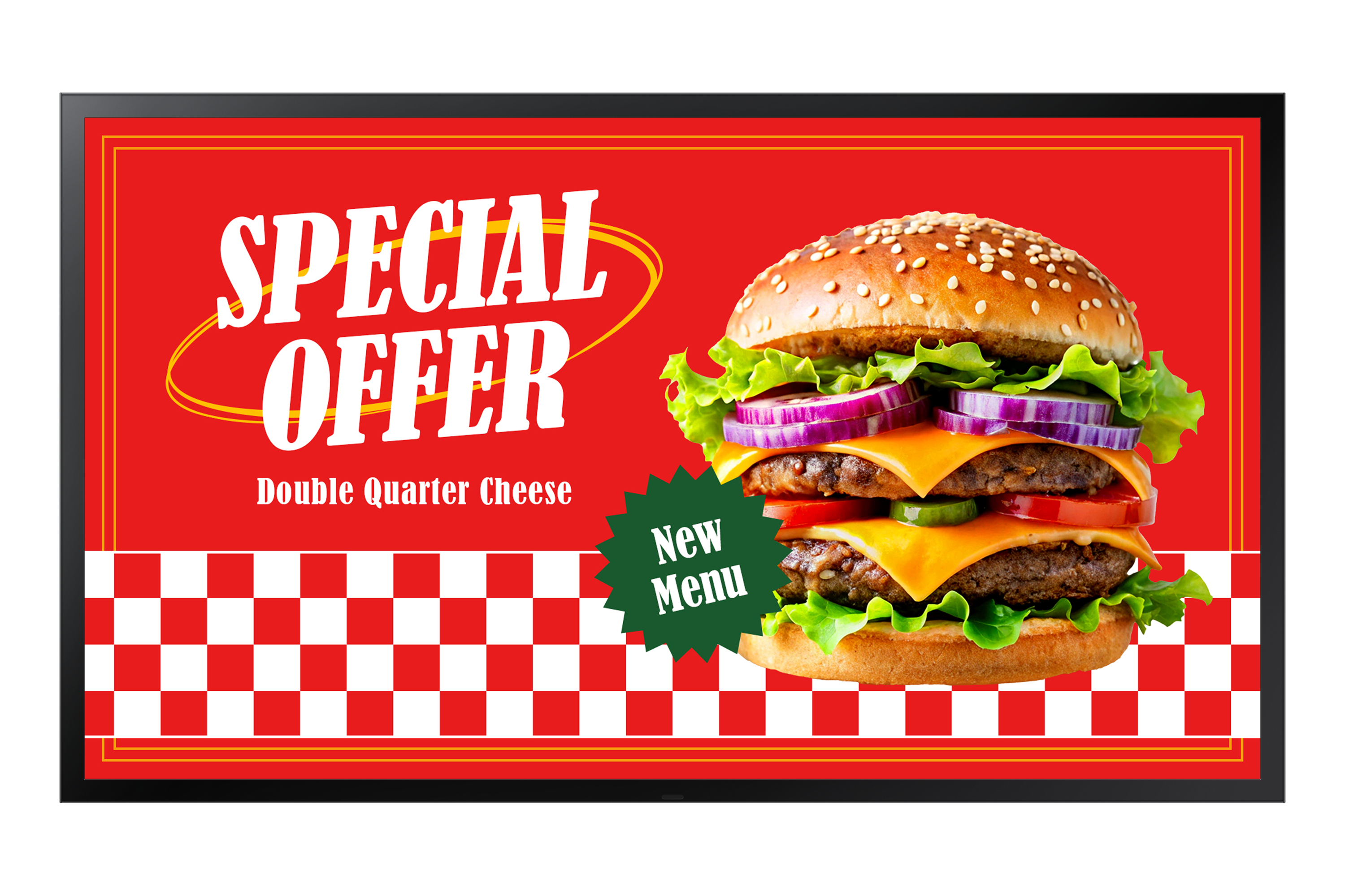 Samsung OH55DX Digital fladpaneldisplay 139,7 cm (55") LCD Wi-Fi 3500 cd/m² Fuld HD Sort Tizen 24/7