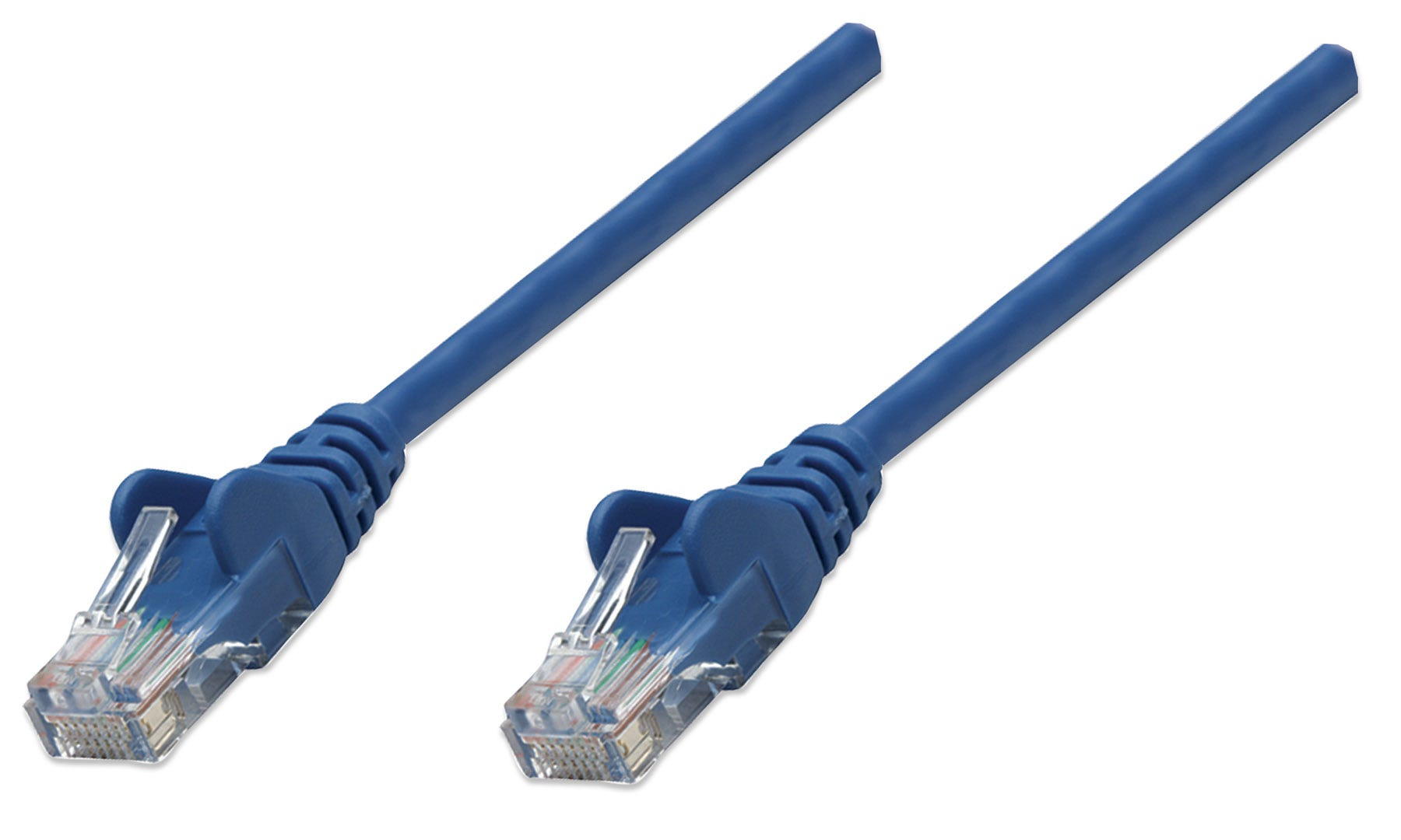Intellinet RJ-45, M/M, 10m netværkskabel Blå Cat5e U/UTP (UTP)