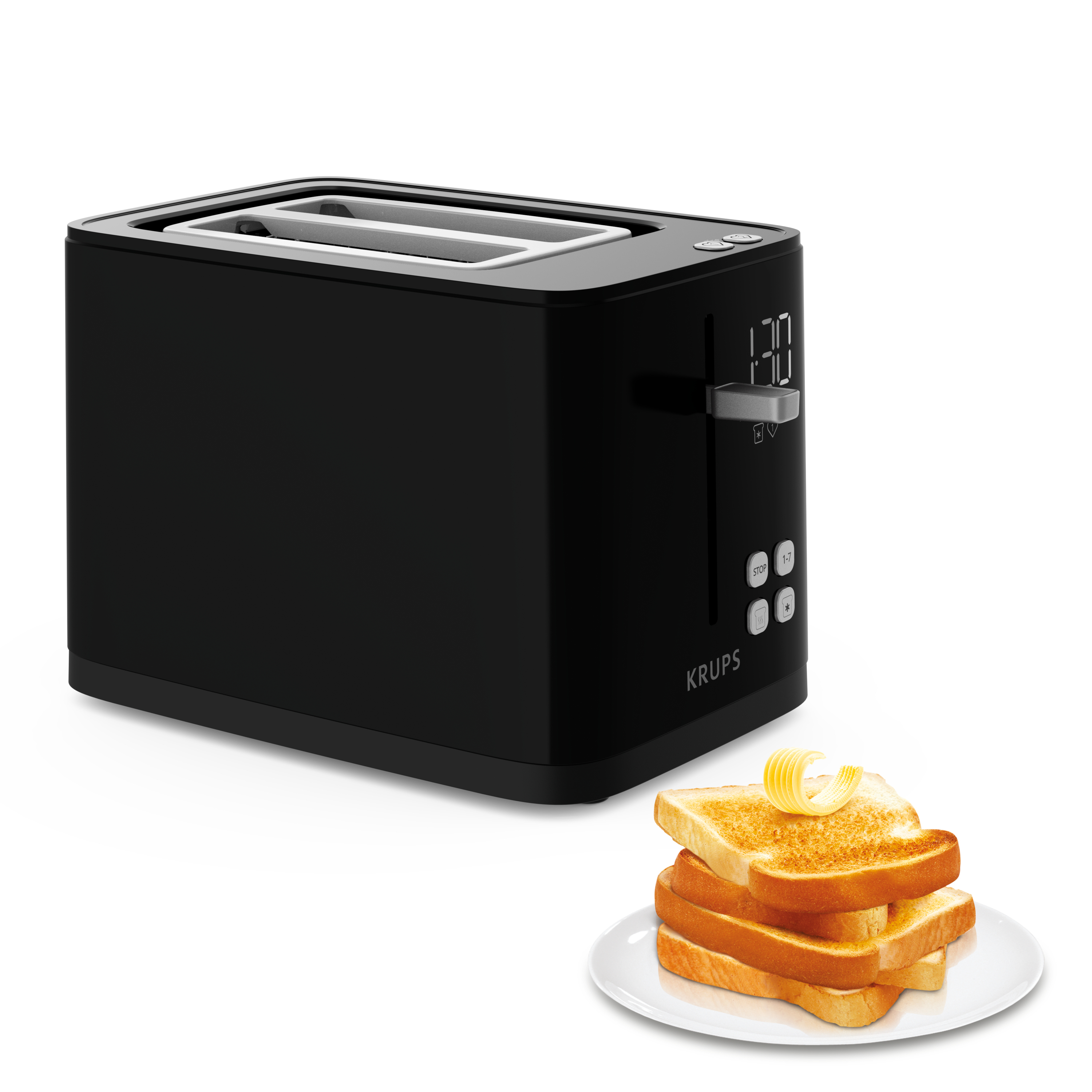 Krups Smart'n Light KH6418 7 2 skive(r) 850 W Sort