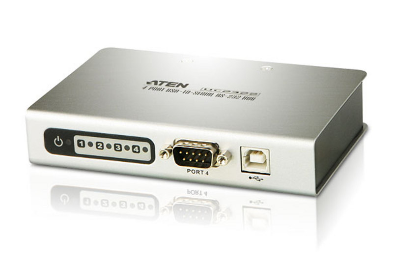 ATEN UC2324-AT dockingstation USB 2.0 Type-B Metallic