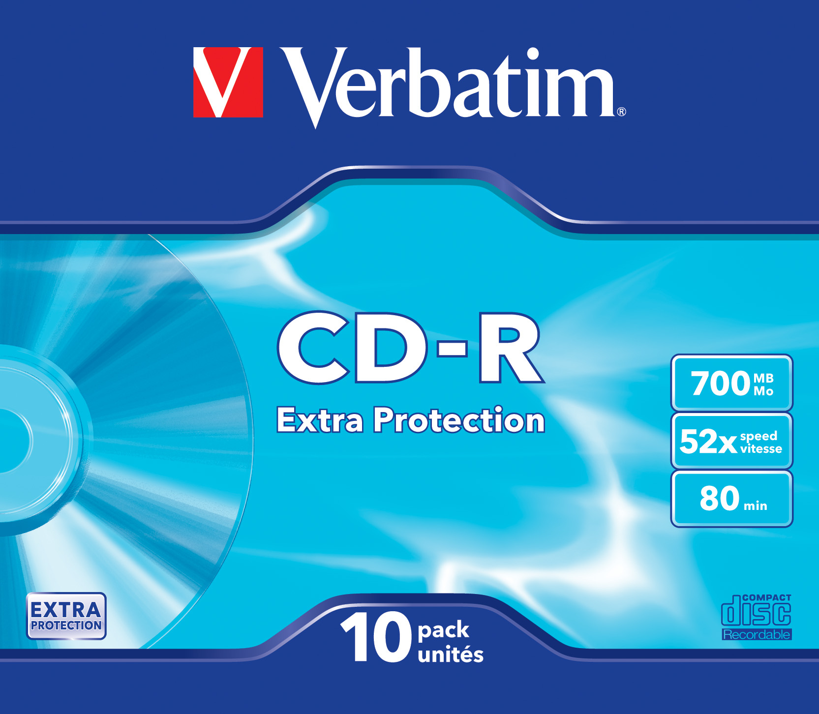 Verbatim CD-R Extra Protection 700 MB 52x 10 stk
