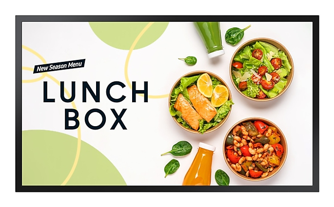 Samsung OM32DX 81,3 cm (32") LCD Wi-Fi 2000 cd/m² Fuld HD Sort Tizen 24/7