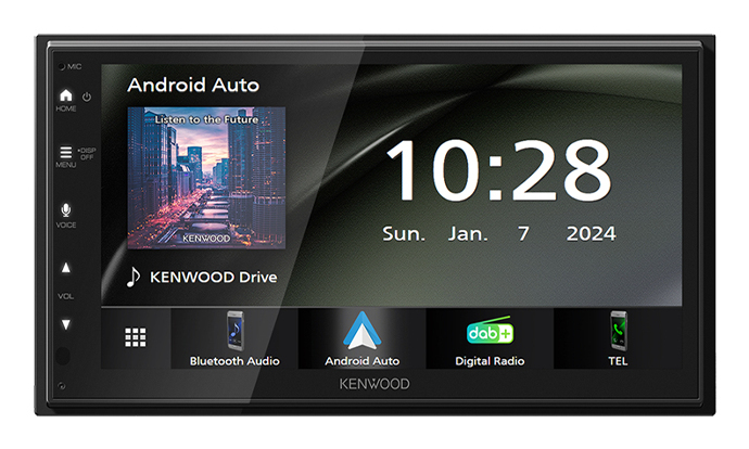 Kenwood DMX6523DABS bil media receiver Sort Wi-Fi Bluetooth