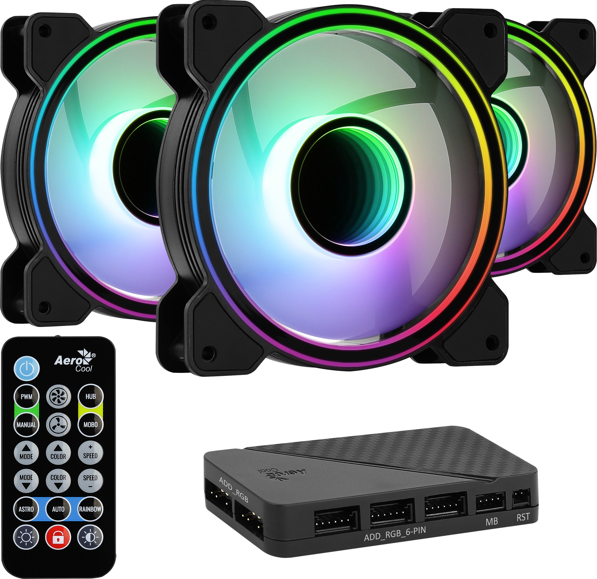 Aerocool Mirage 12 ARGB Pro Computerkabinet Ventilator 12 cm Sort