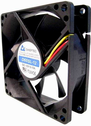 Chieftec AF-0625S Computerkølesystem Computerkabinet Ventilator Sort
