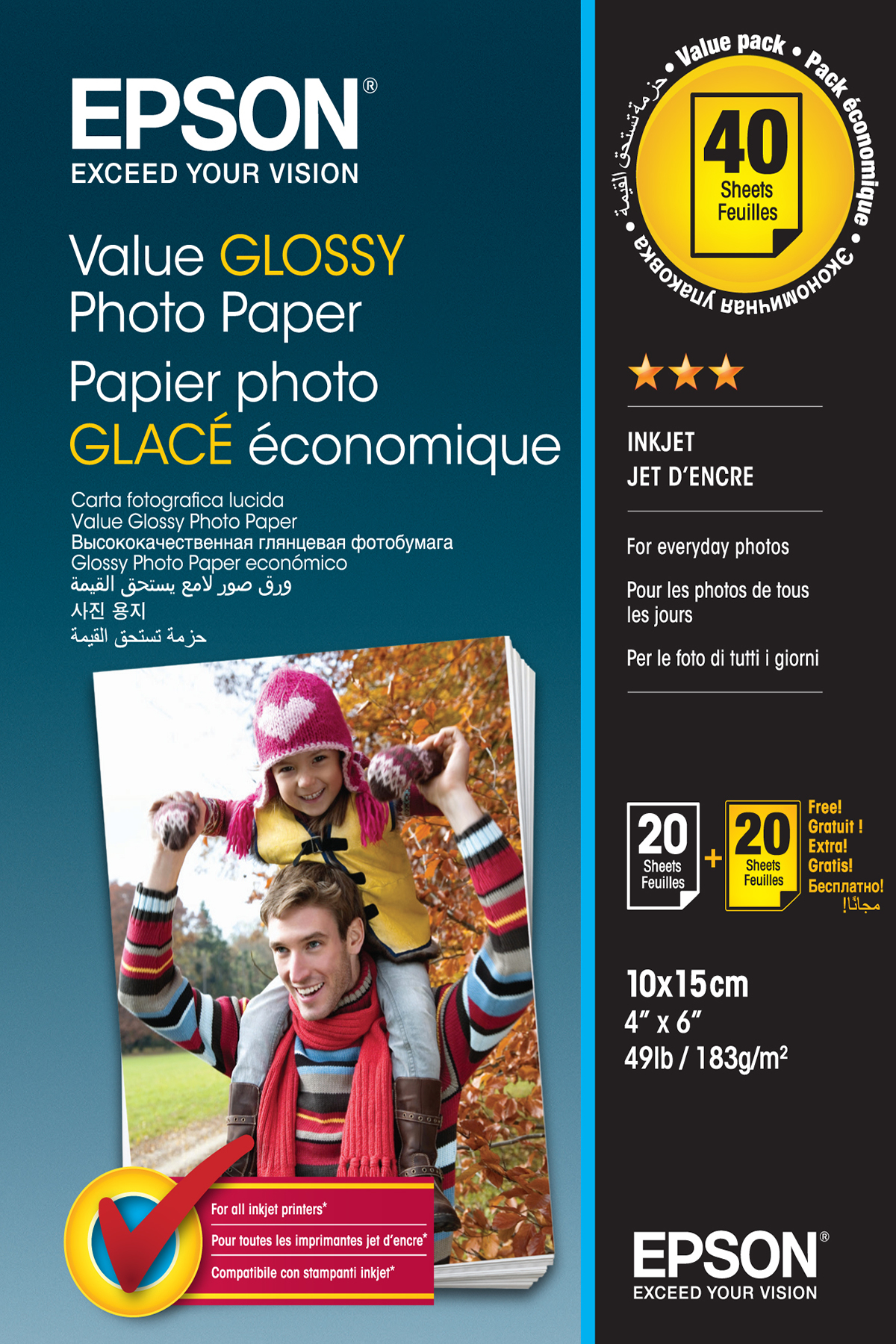 Epson Value Glossy Photo Paper A4 Glans