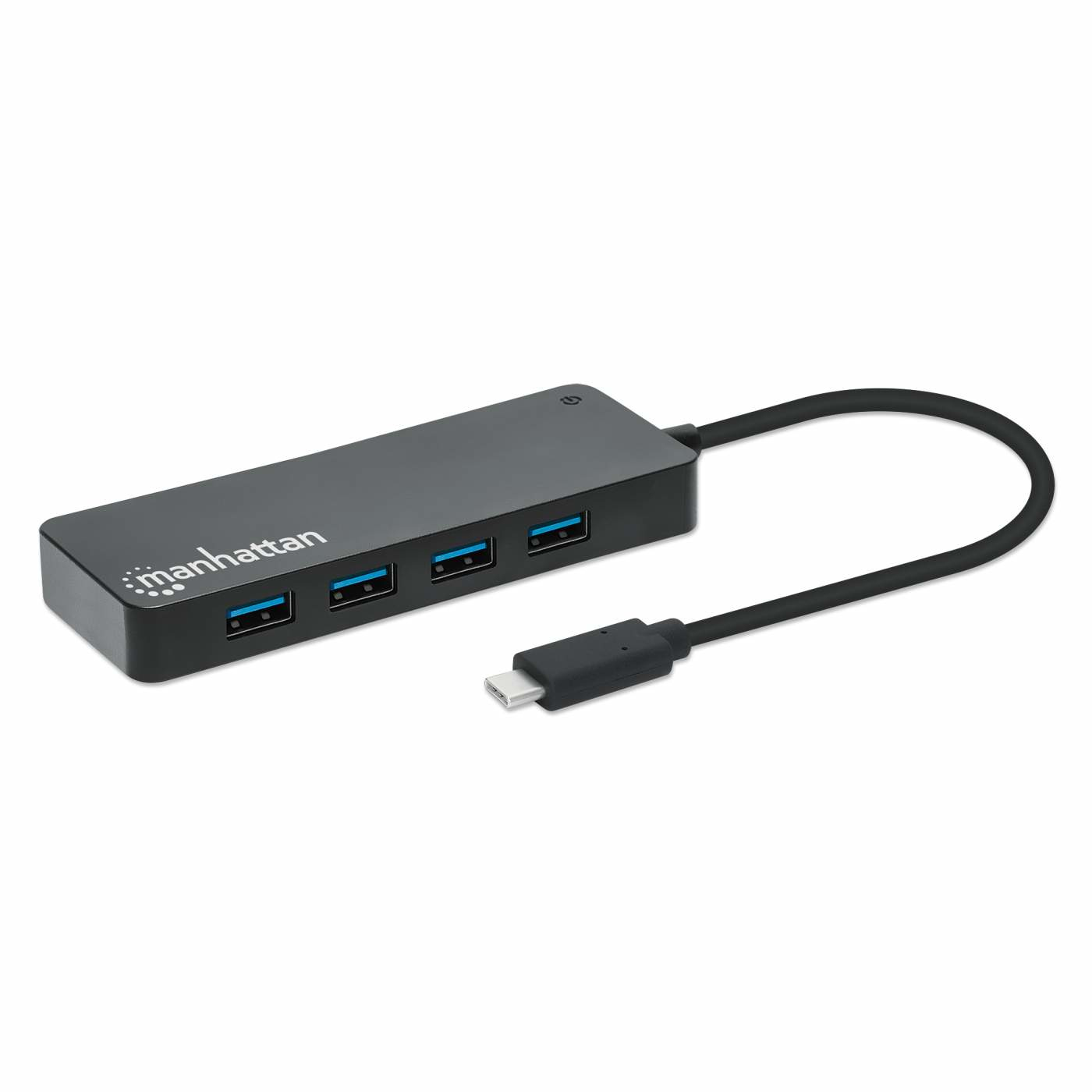 Manhattan 168410 interface hub USB Type-C 5000 Mbit/s Sort