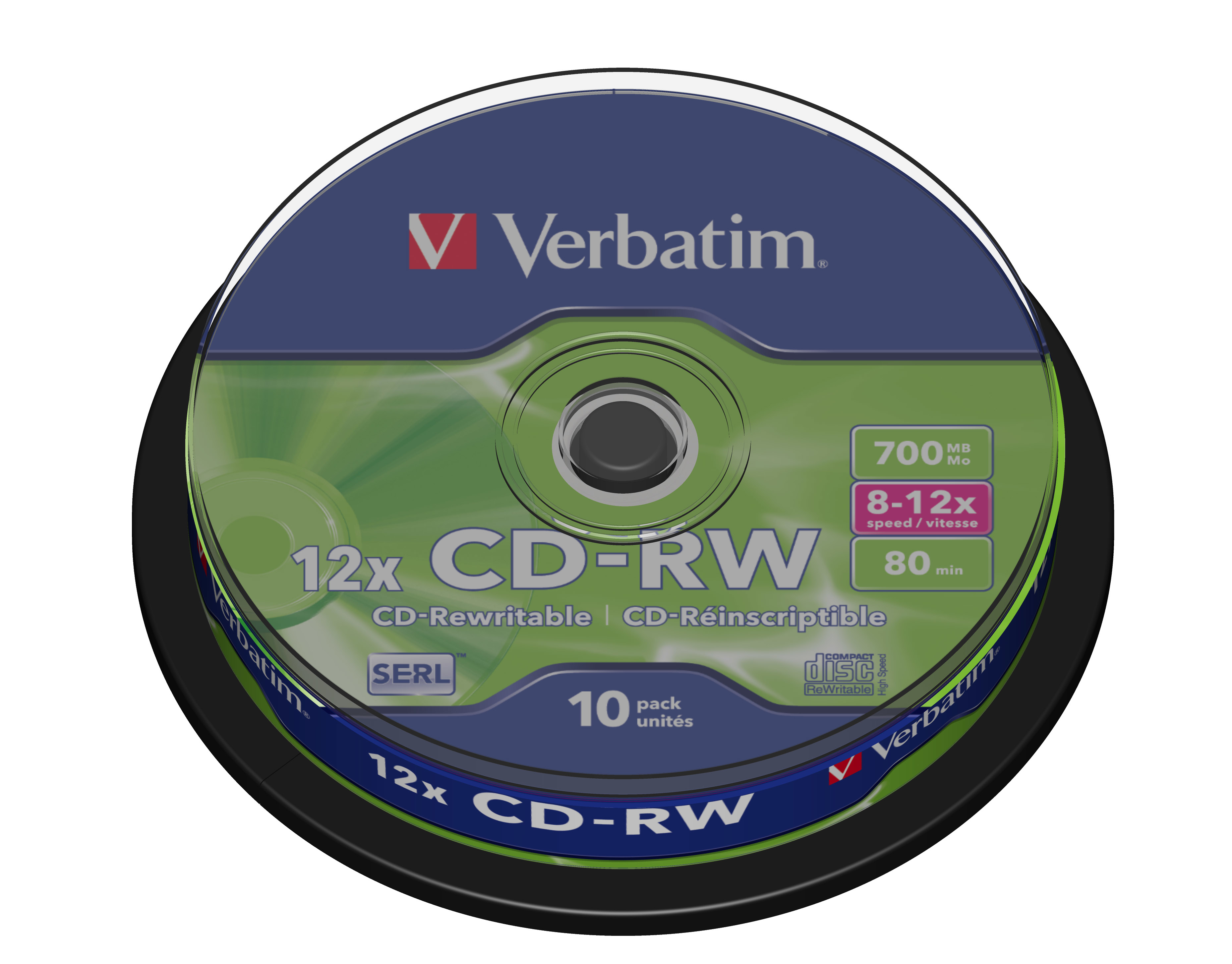 Verbatim CD-RW 12x 700 MB 10 stk