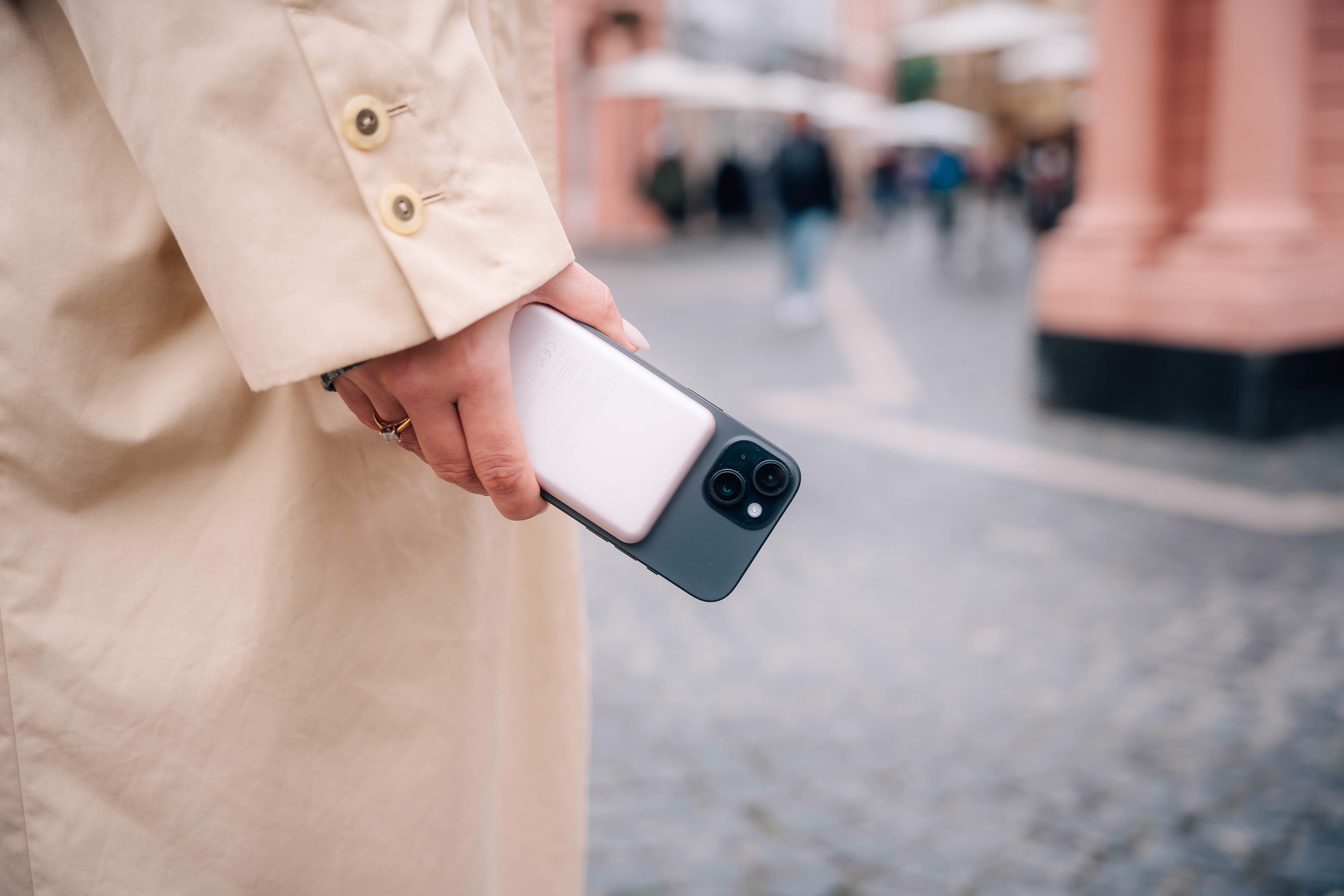 Verbatim Charge 'n' Go Lithium polymer (LiPo) 5000 mAh Trådløs opladning Lyserød