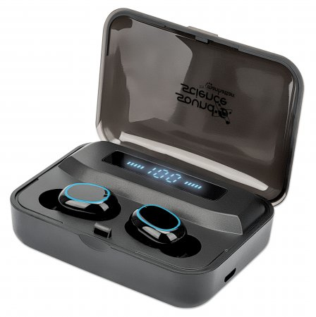 Manhattan 180382 hovedtelefoner/headset Trådløs I ørerne Opkald/musik Bluetooth Sort