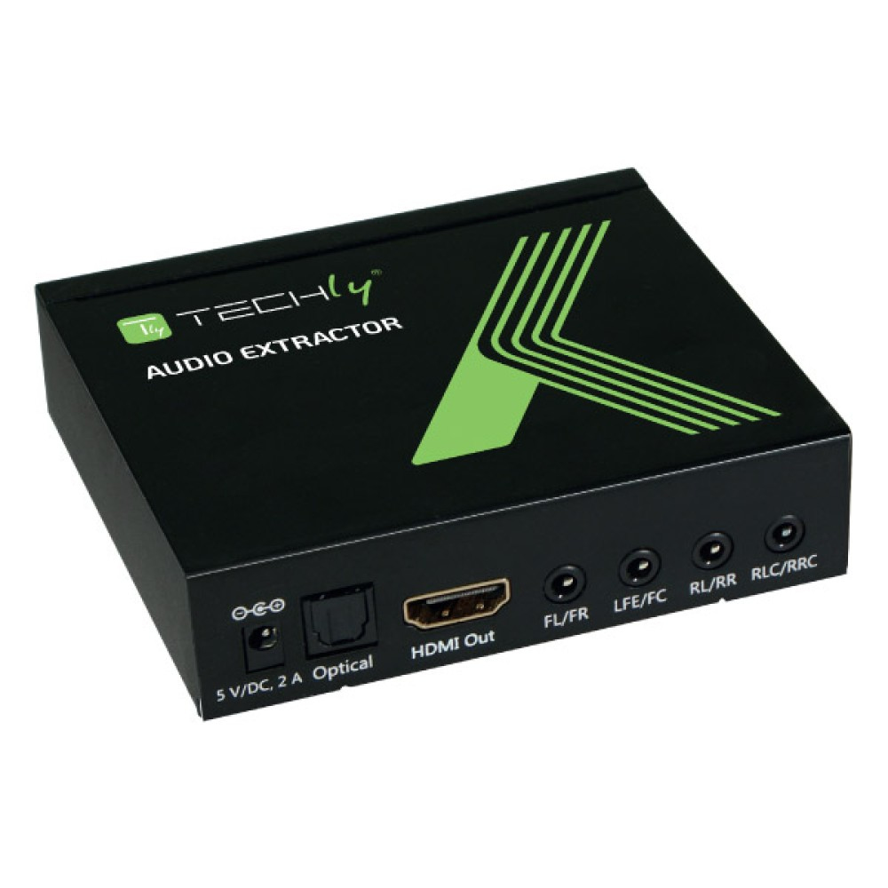 Techly IDATA HDMI-EA74K lydkonverteringsprogram Sort