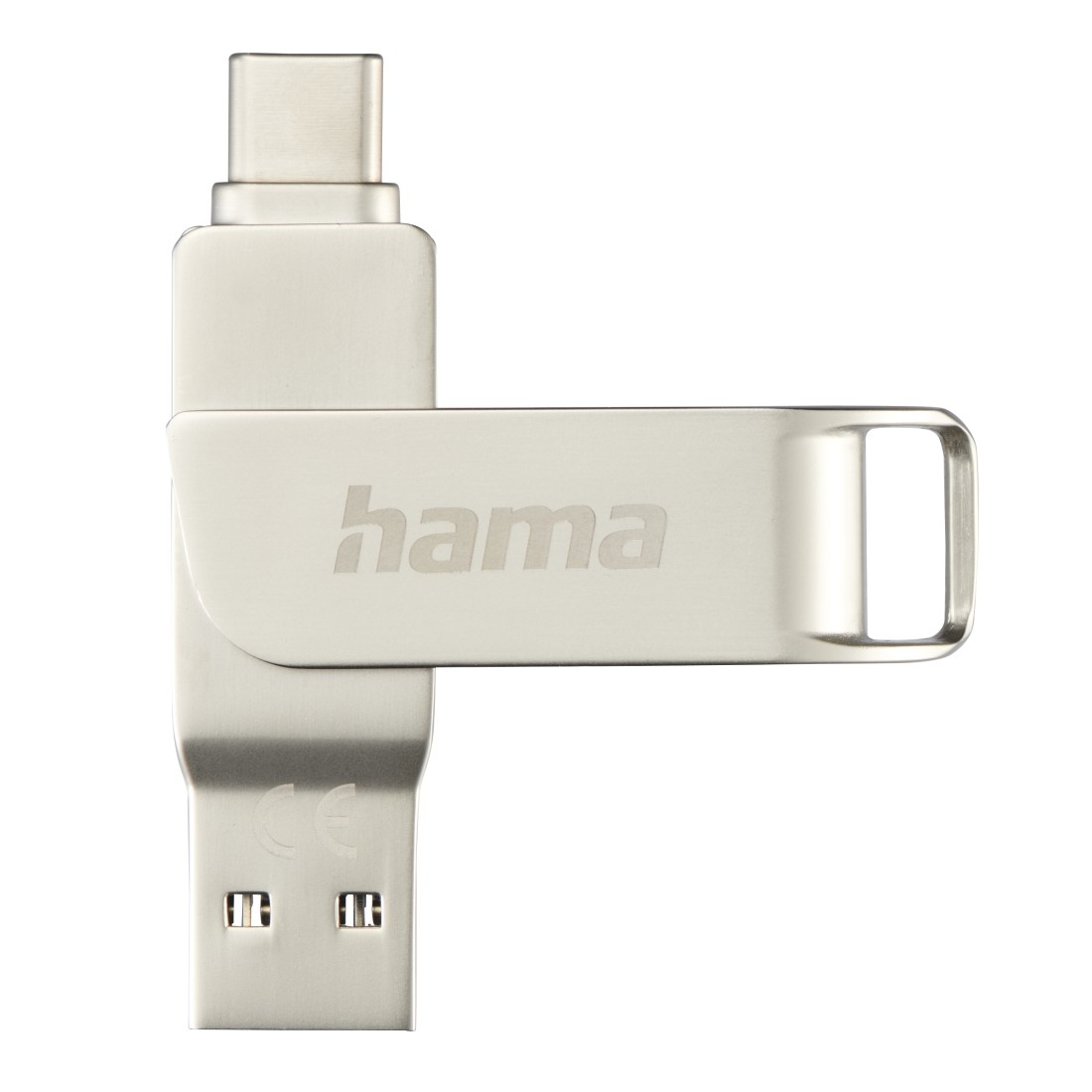 Hama C-Rotate Pro USB-nøgle 64 GB USB Type-A / USB Type-C 3.2 Gen 1 (3.1 Gen 1) Sølv