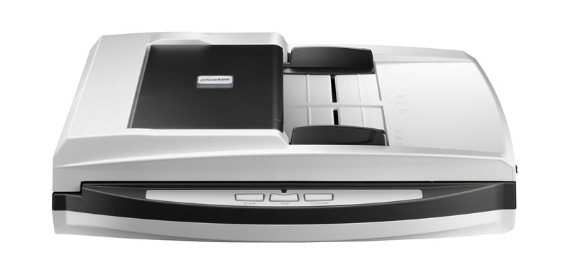 Plustek SmartOffice PL4080 ADF Flatbed & ADF scanner 600 x 600 dpi A4 Sort, Grå